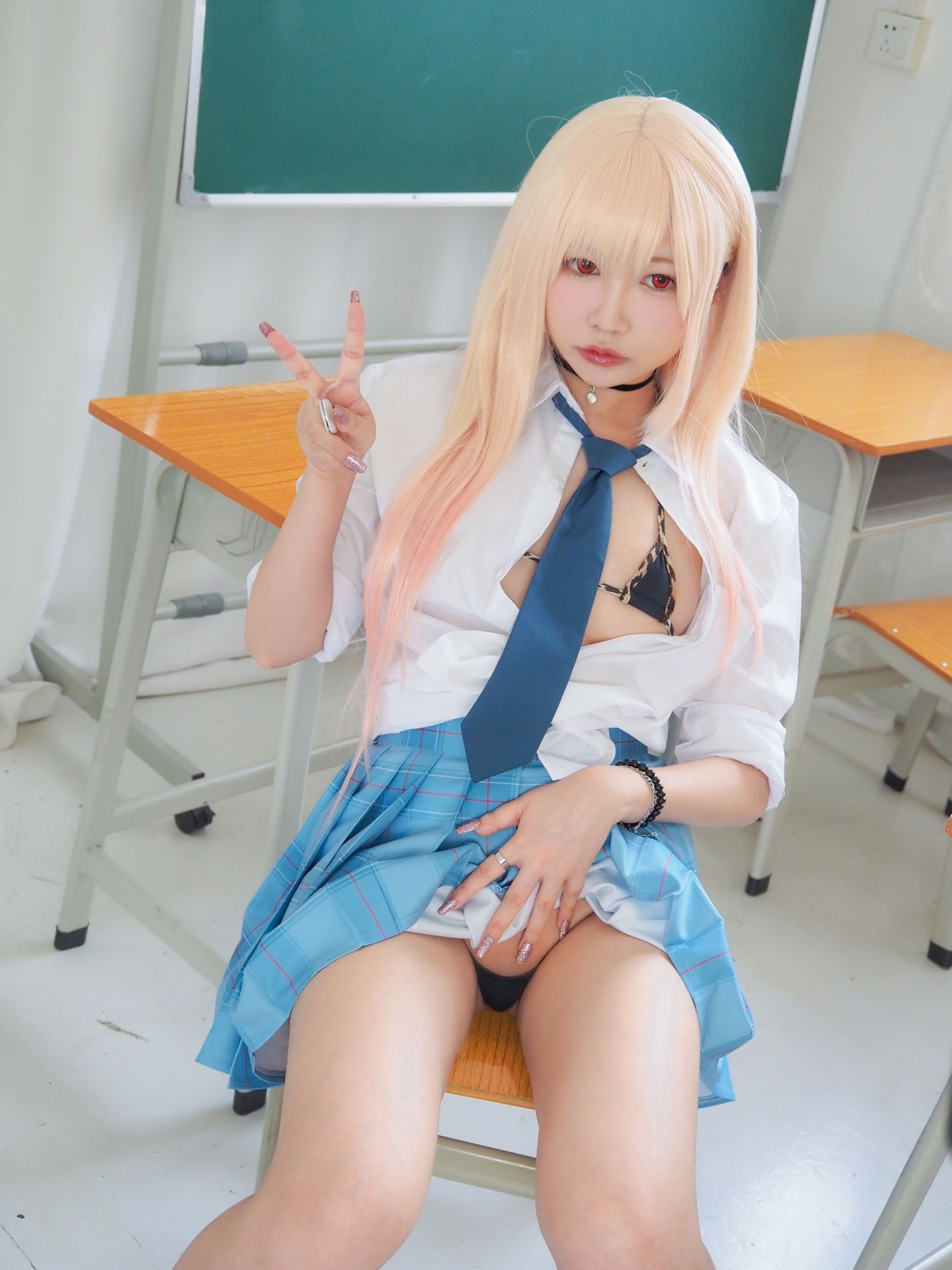 美女动漫博主銘銘Kizami性感Cosplay写真JK水手服 (16)