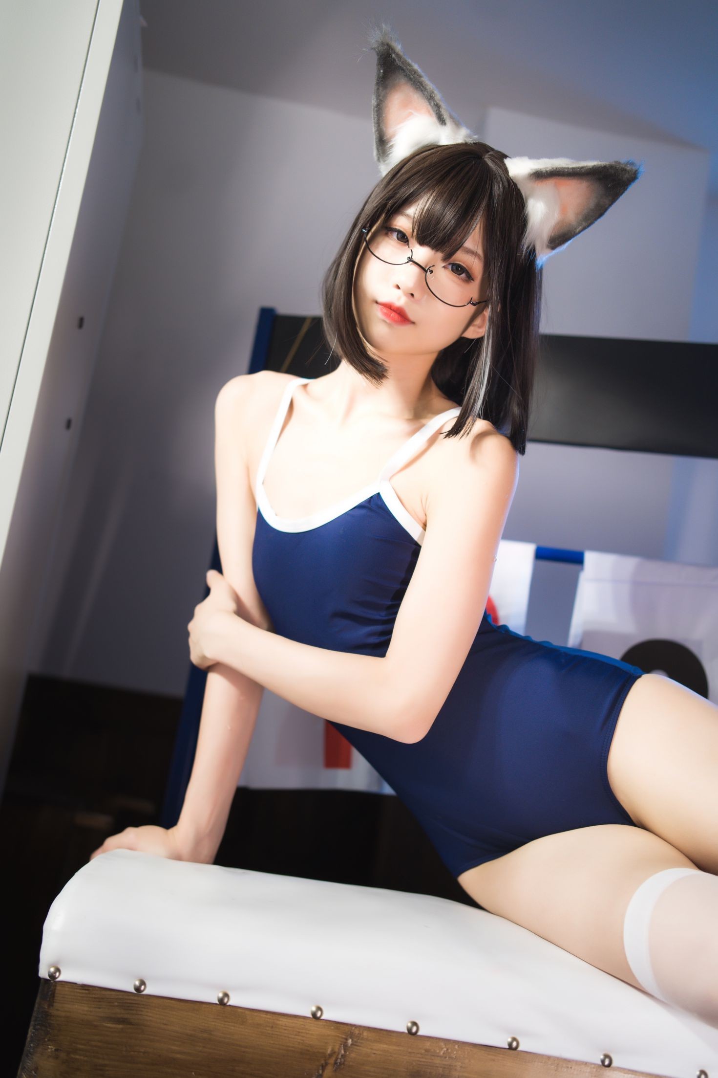 美女动漫博主狐玖玖性感Cosplay写真猫耳库水 (32)