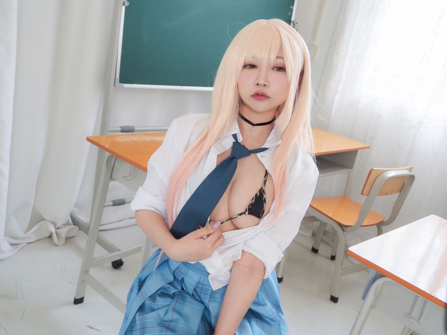 美女动漫博主銘銘Kizami性感Cosplay写真JK水手服 (18)