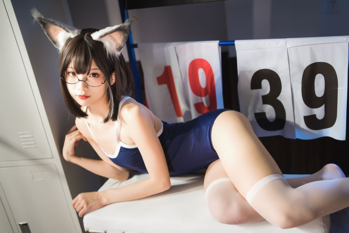 美女动漫博主狐玖玖性感Cosplay写真猫耳库水 (33)