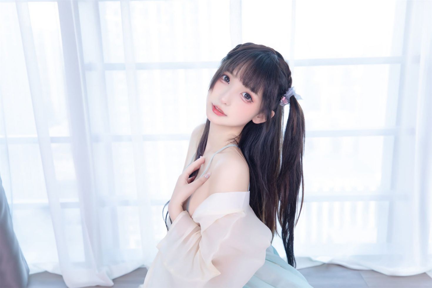 美女动漫博主神楽板真冬性感Cosplay写真醉梦星河 (18)