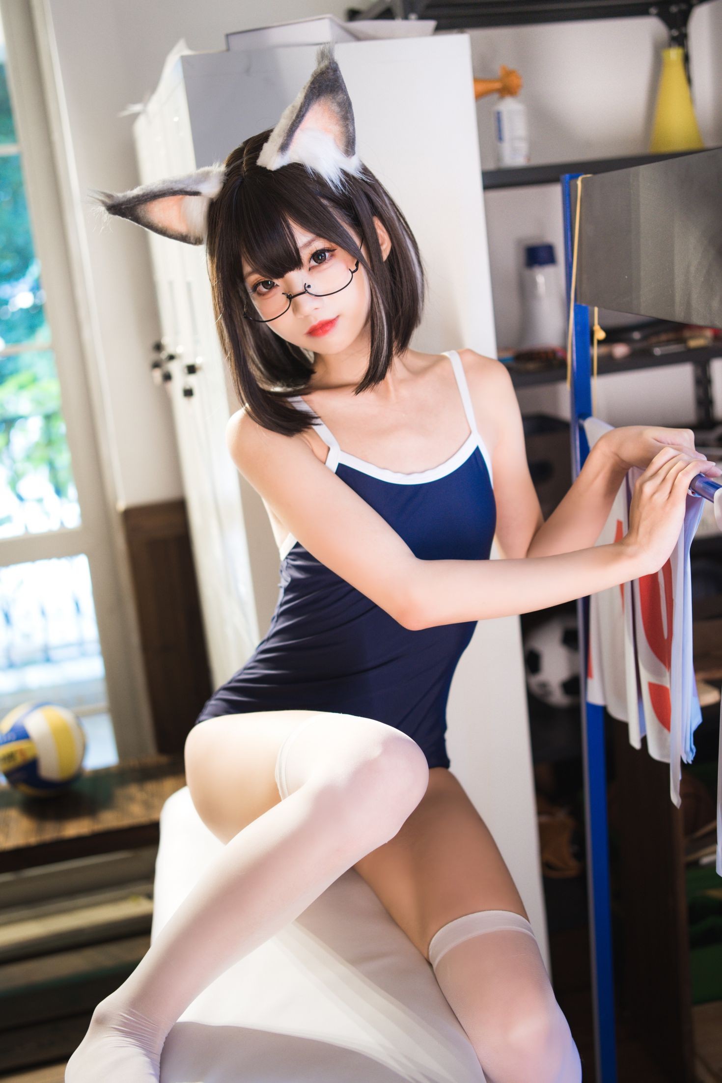 美女动漫博主狐玖玖性感Cosplay写真猫耳库水 (12)