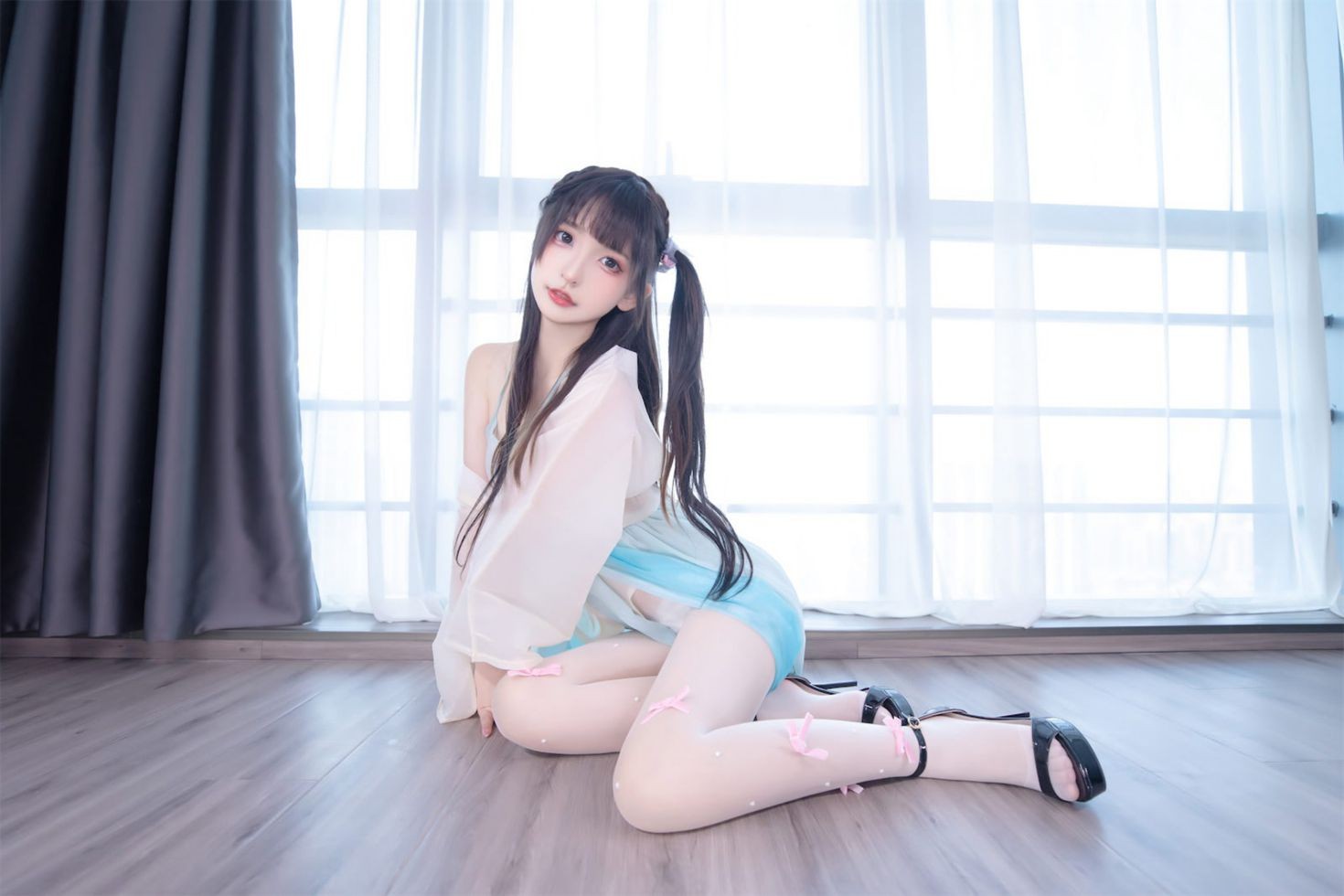 美女动漫博主神楽板真冬性感Cosplay写真醉梦星河 (5)