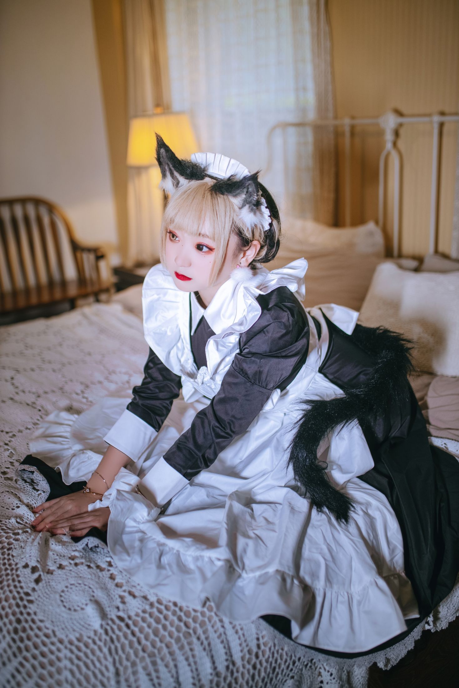 美女动漫博主恩田直幸性感Cosplay写真猫女仆 (14)