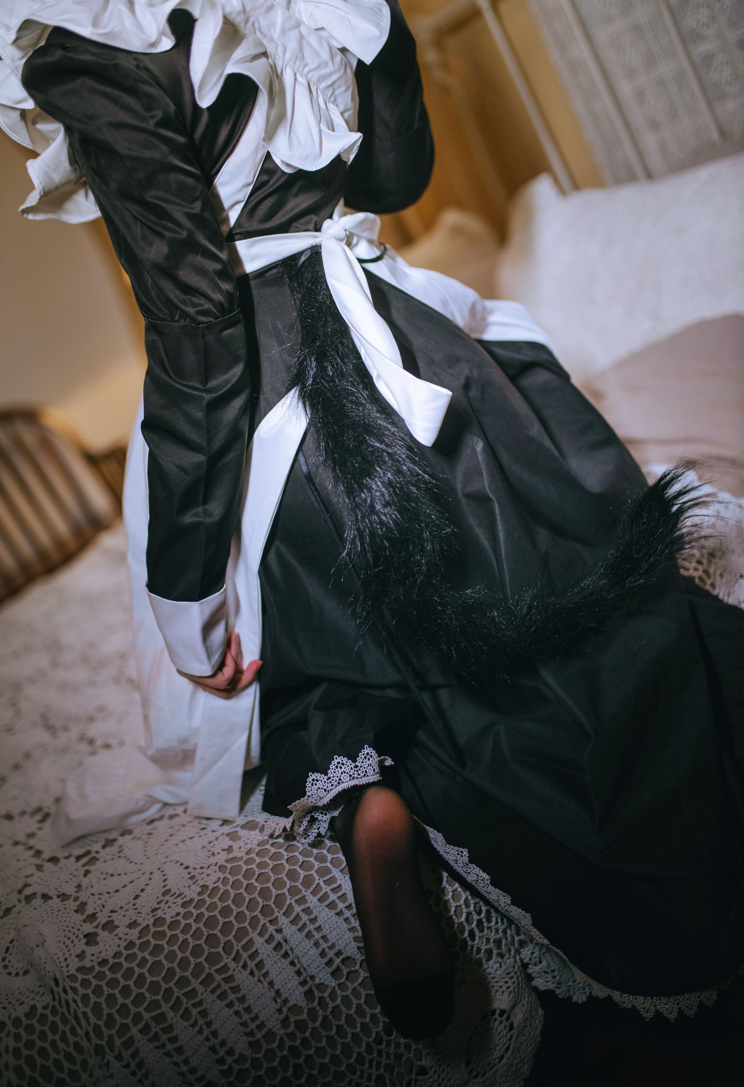 美女动漫博主恩田直幸性感Cosplay写真猫女仆 (13)