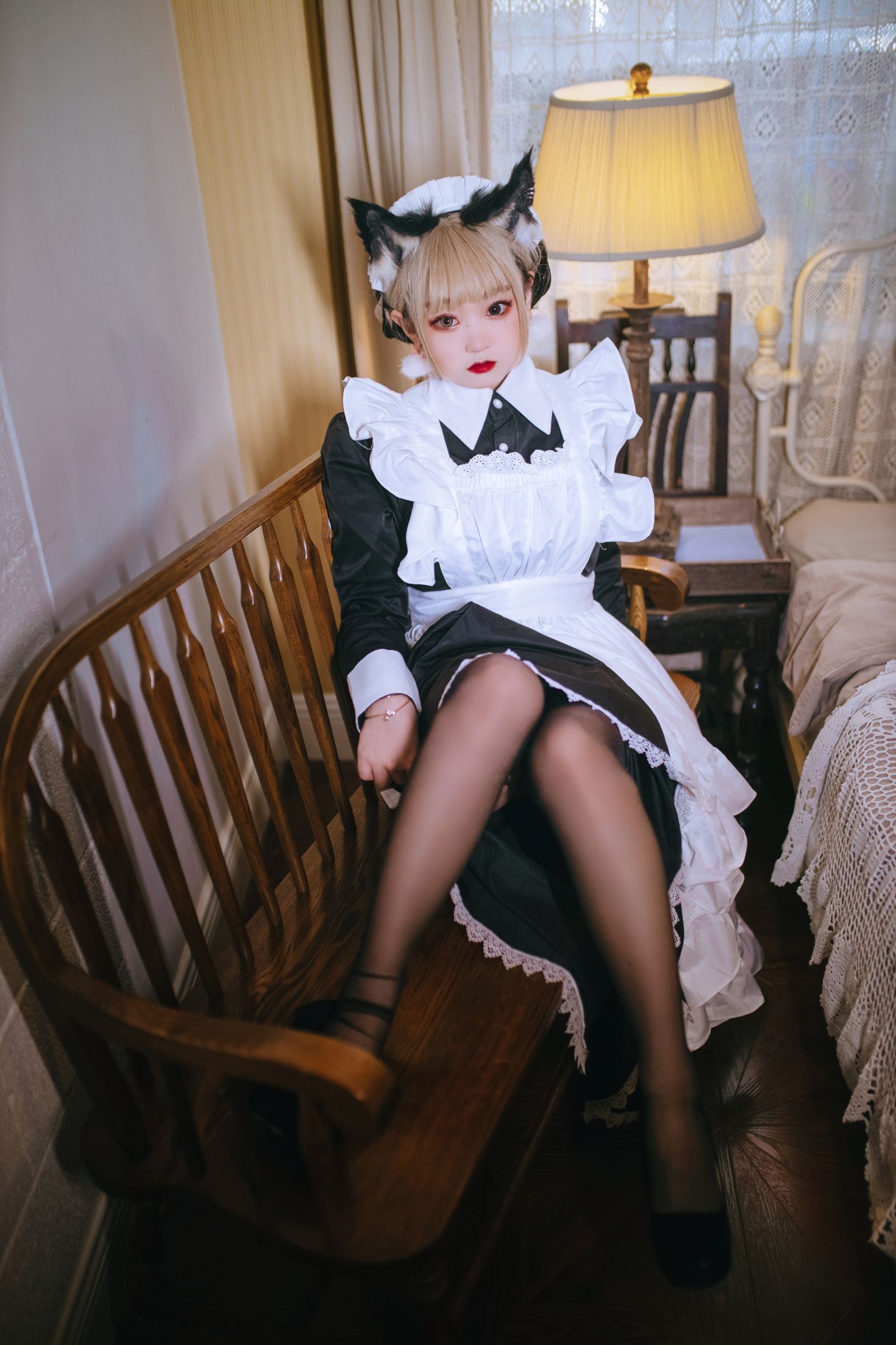 美女动漫博主恩田直幸性感Cosplay写真猫女仆 (8)