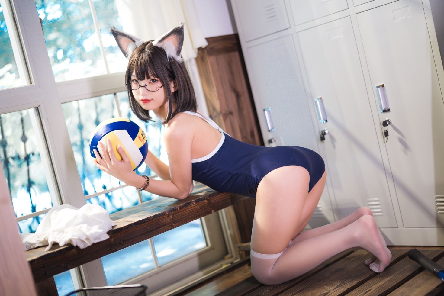 美女动漫博主狐玖玖性感Cosplay写真猫耳库水 (9)