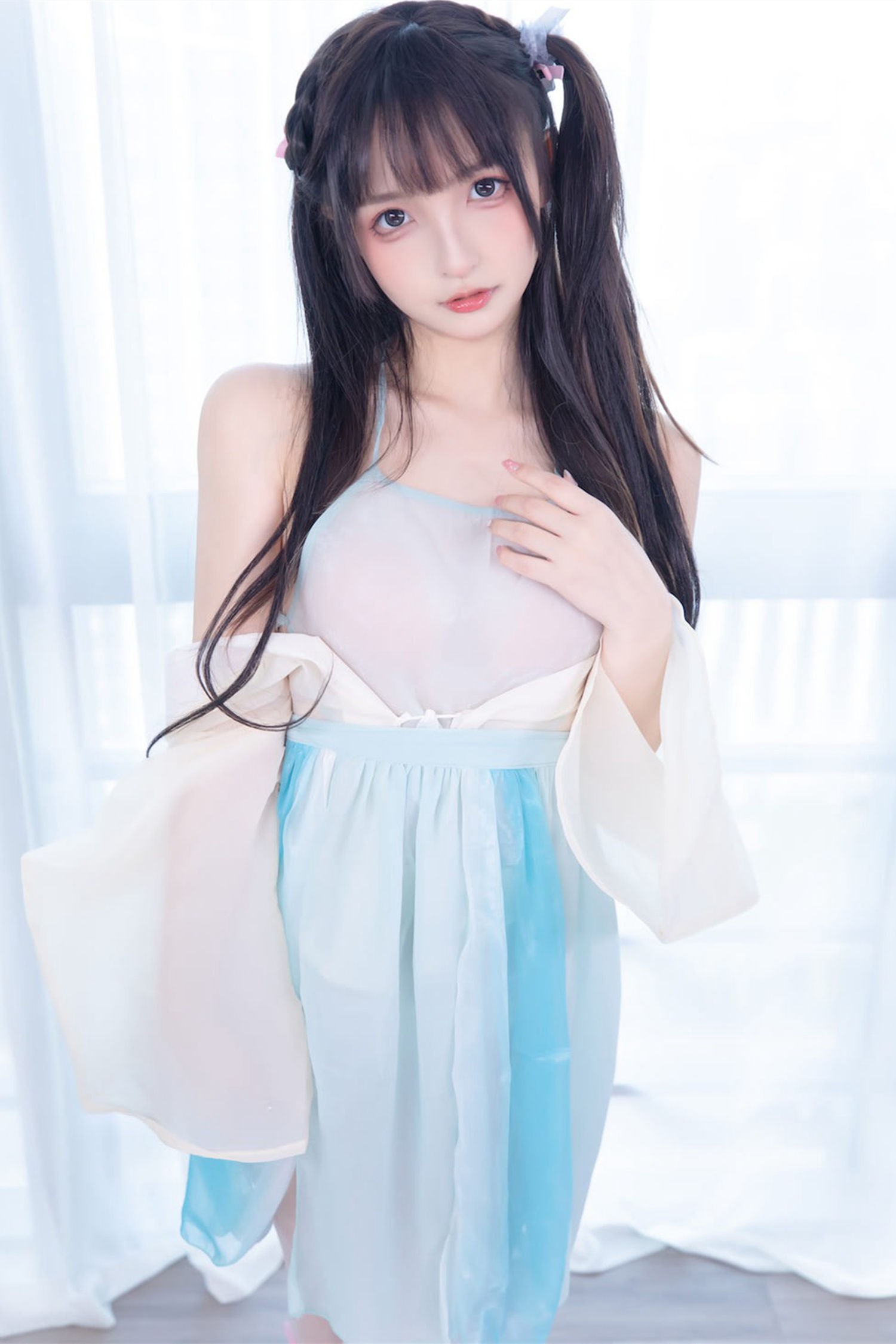 美女动漫博主神楽板真冬性感Cosplay写真醉梦星河 (1)