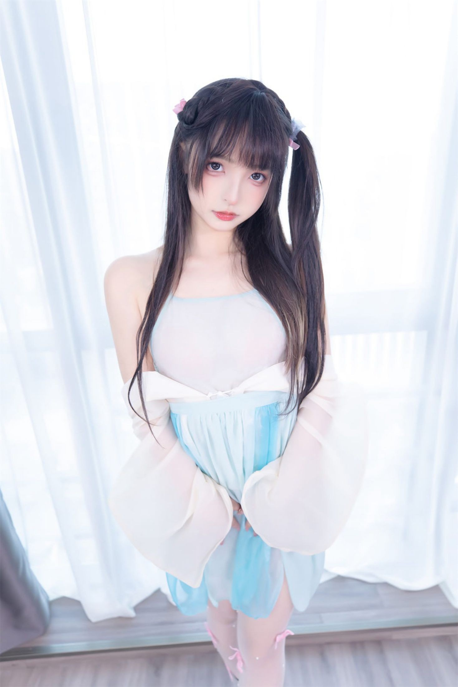 美女动漫博主神楽板真冬性感Cosplay写真醉梦星河 (42)