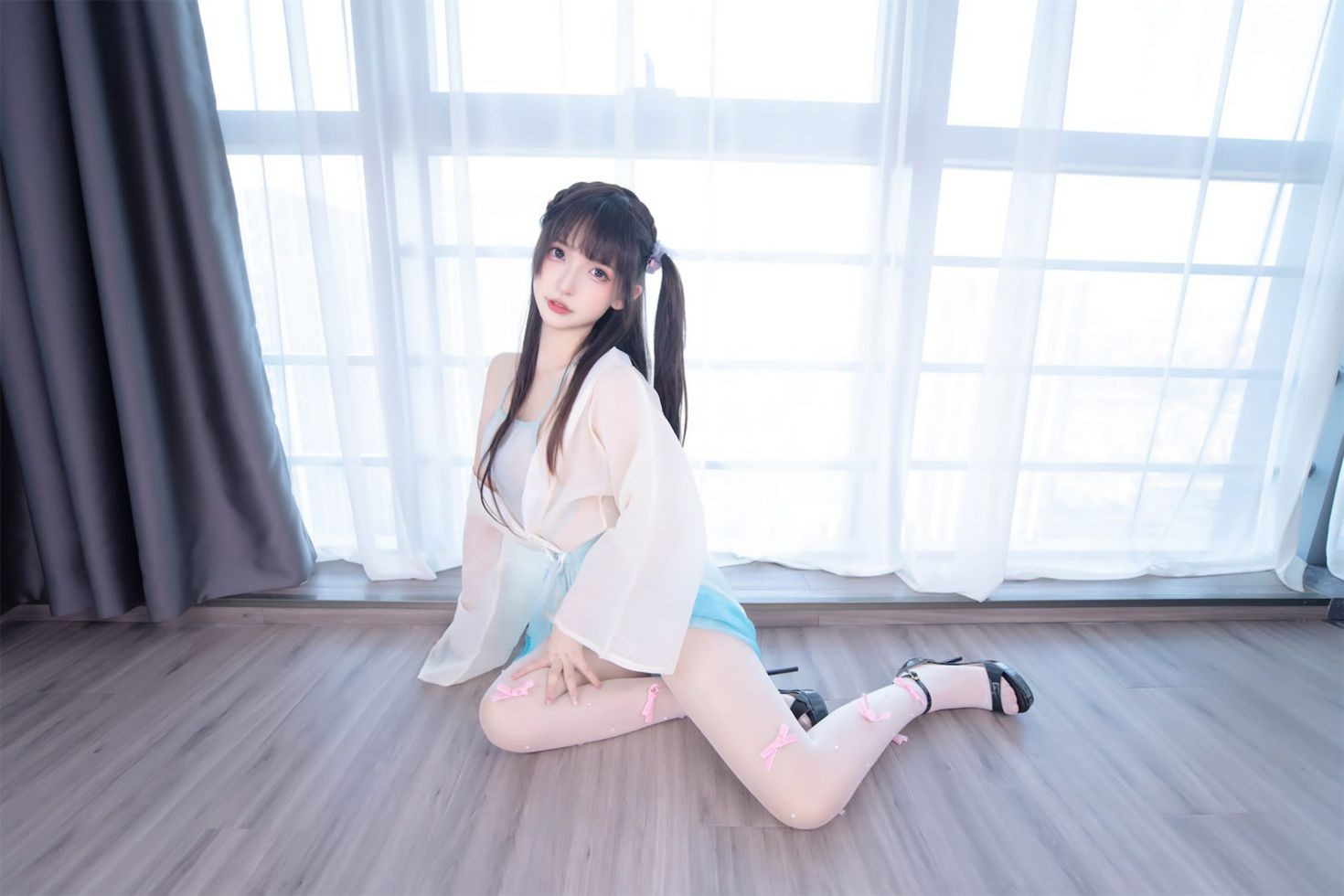 美女动漫博主神楽板真冬性感Cosplay写真醉梦星河 (19)