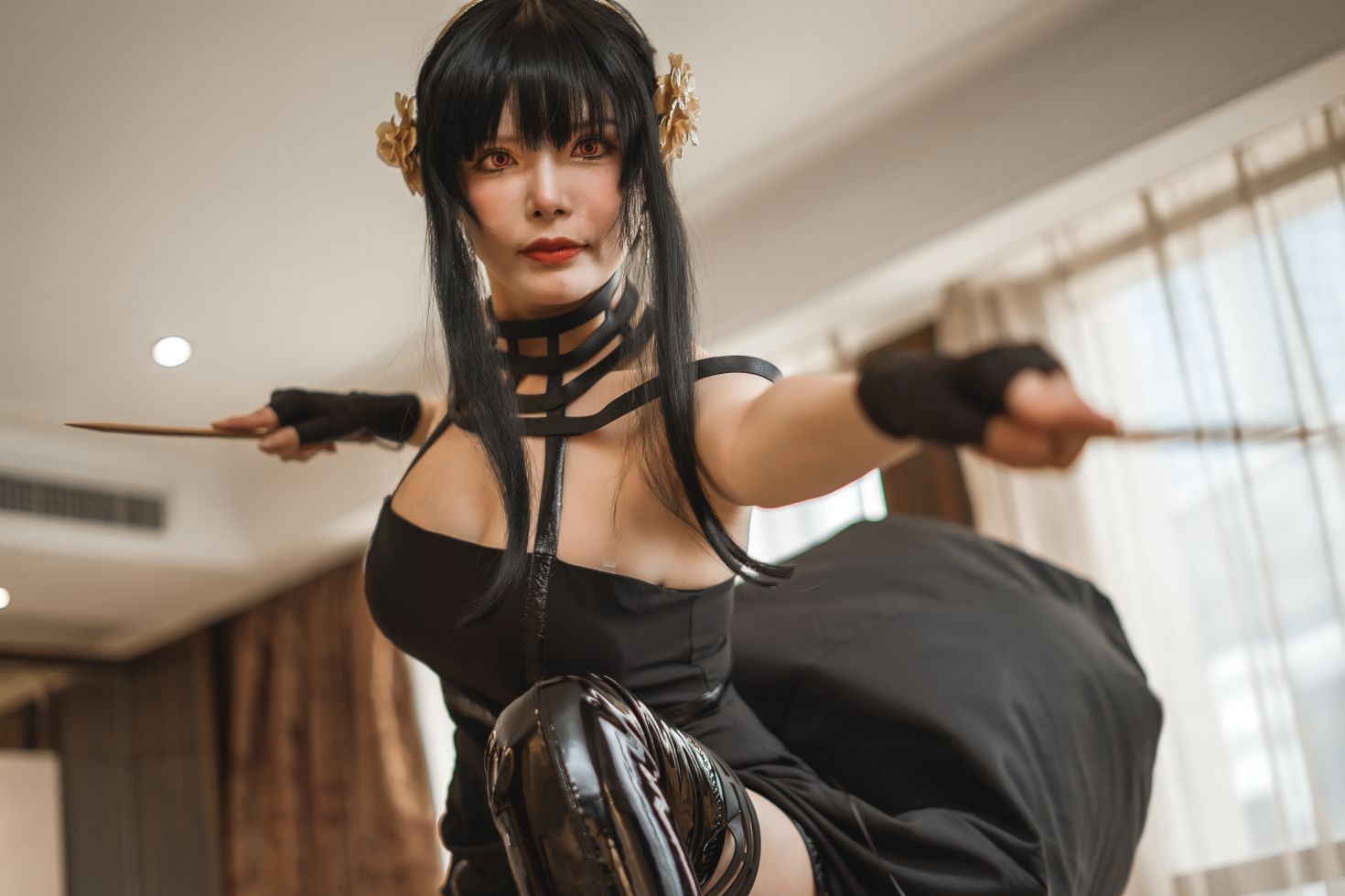 美女动漫博主夏小秋秋秋性感Cosplay写真约尔福杰 (8)