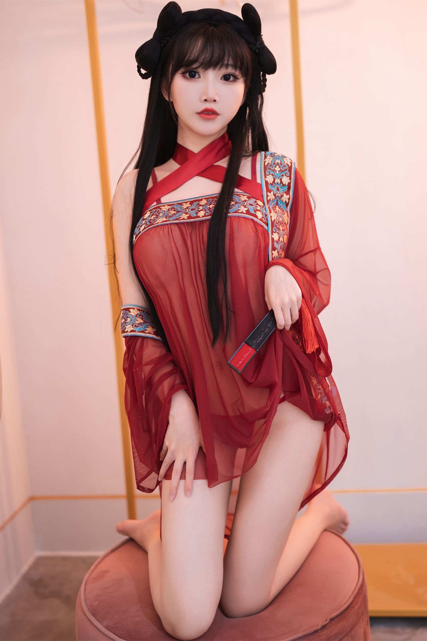 美女动漫博主面饼仙儿性感Cosplay写真情趣古风 (1)