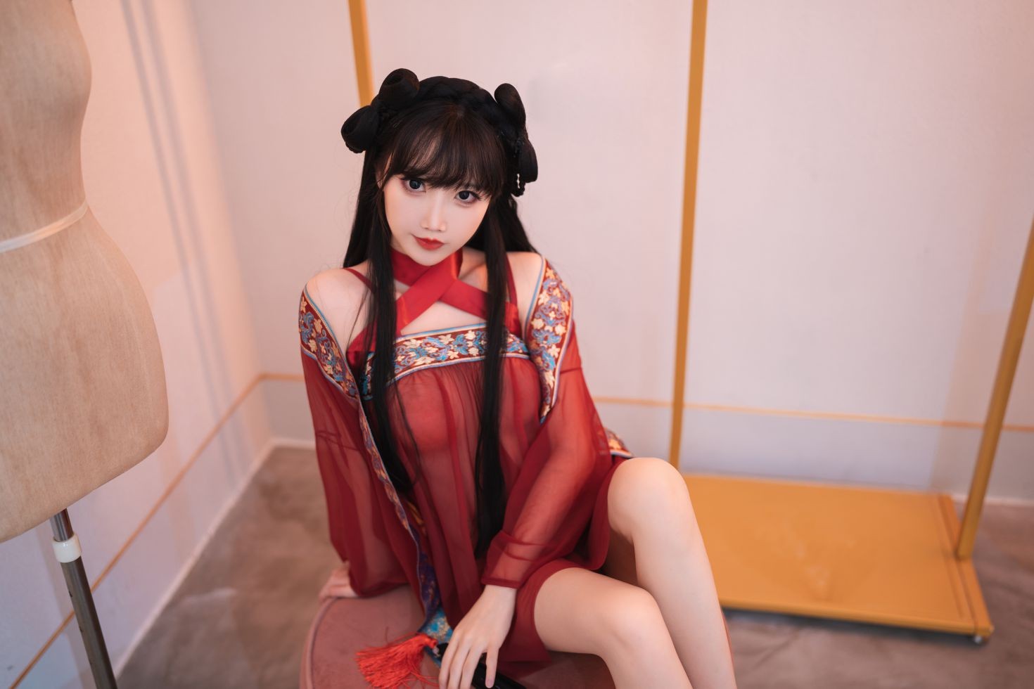 美女动漫博主面饼仙儿性感Cosplay写真情趣古风 (8)