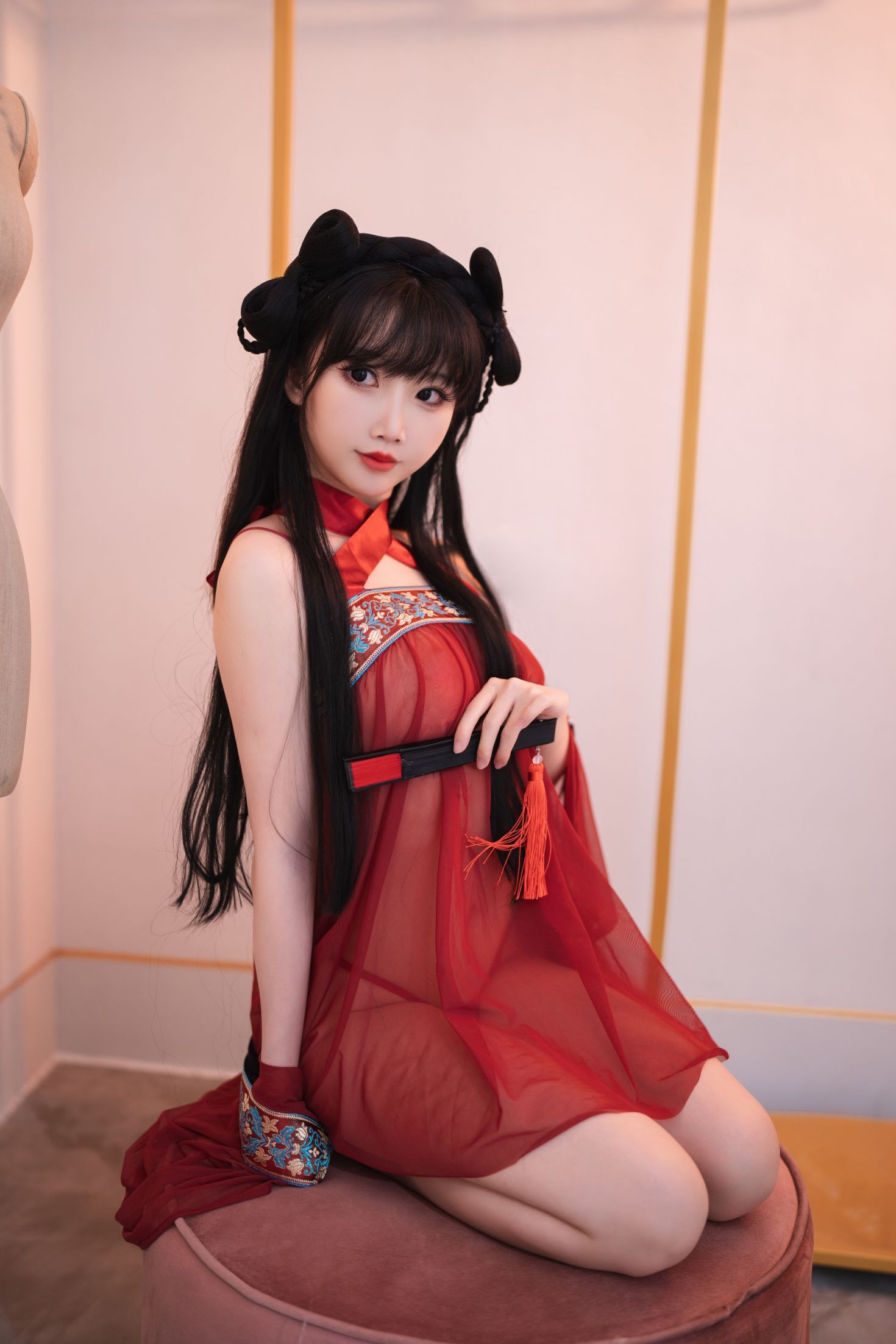 美女动漫博主面饼仙儿性感Cosplay写真情趣古风 (7)