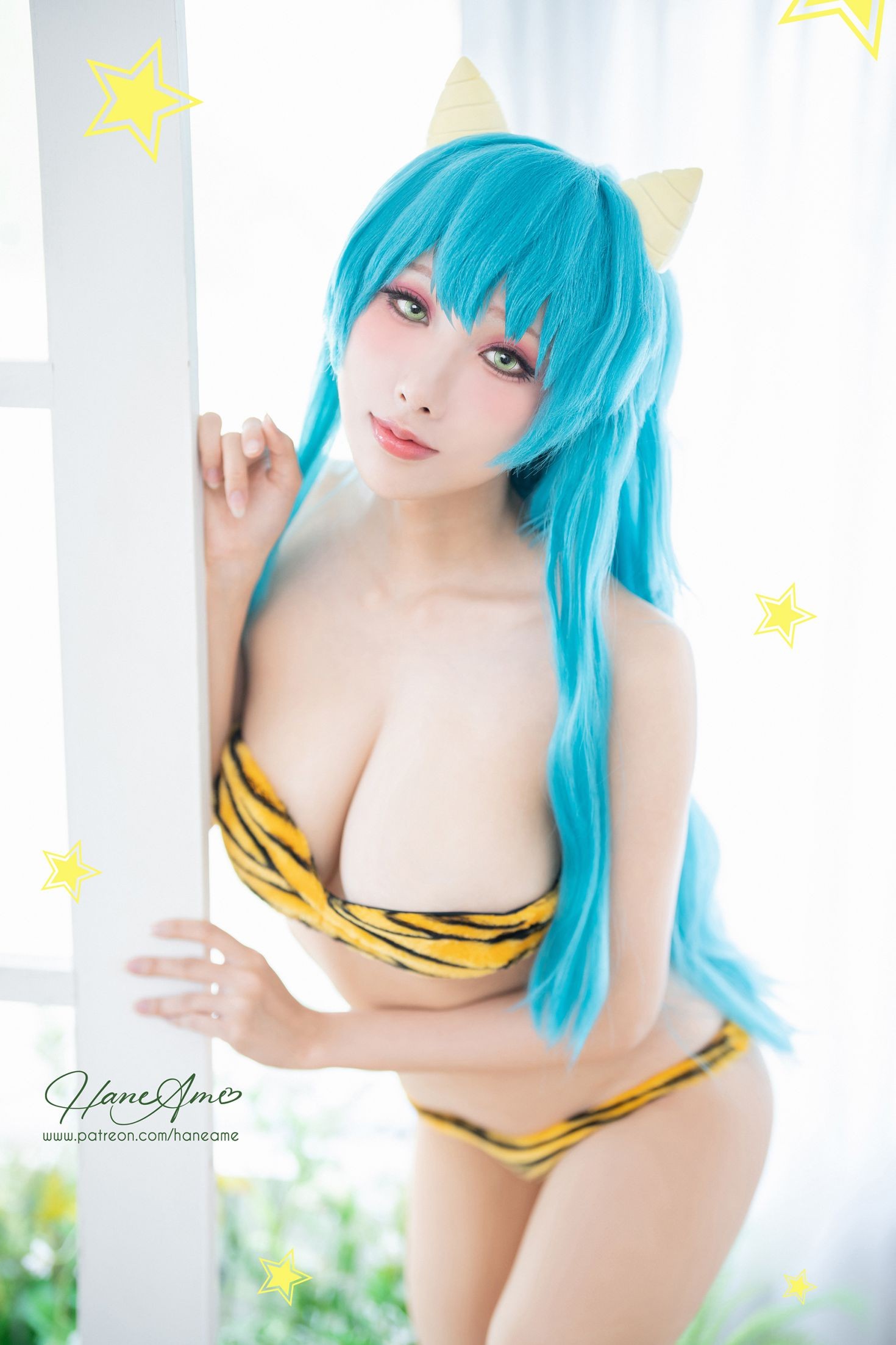 美女动漫博主雨波性感Cosplay写真福星小子 拉姆 (11)