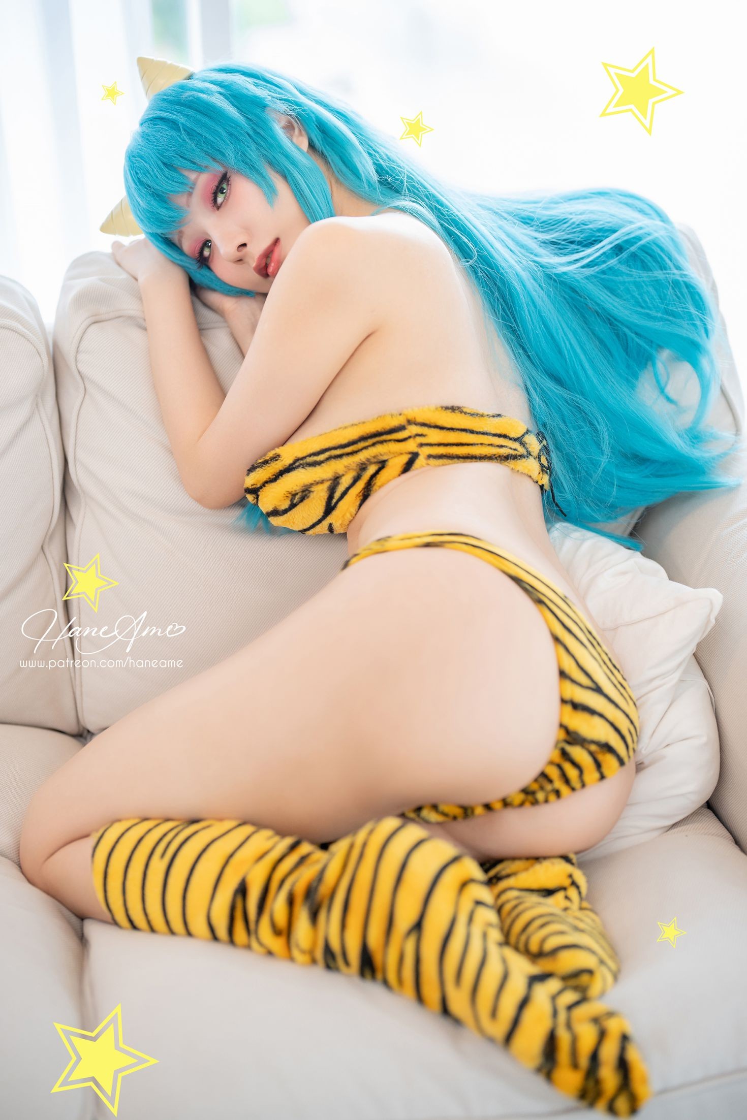 美女动漫博主雨波性感Cosplay写真福星小子 拉姆 (8)