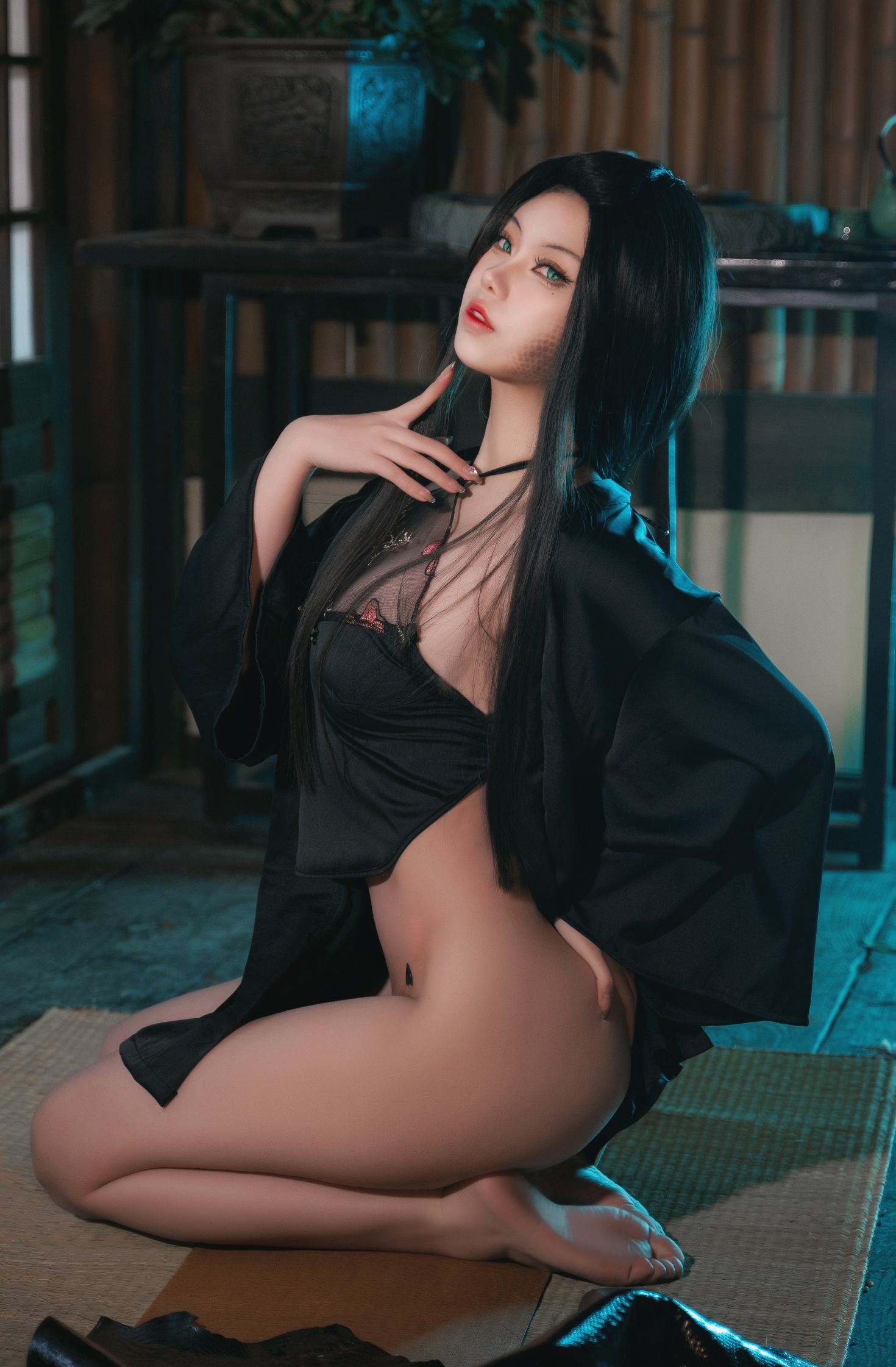 美女动漫博主一北亦北性感Cosplay写真大蛇姬 (2)