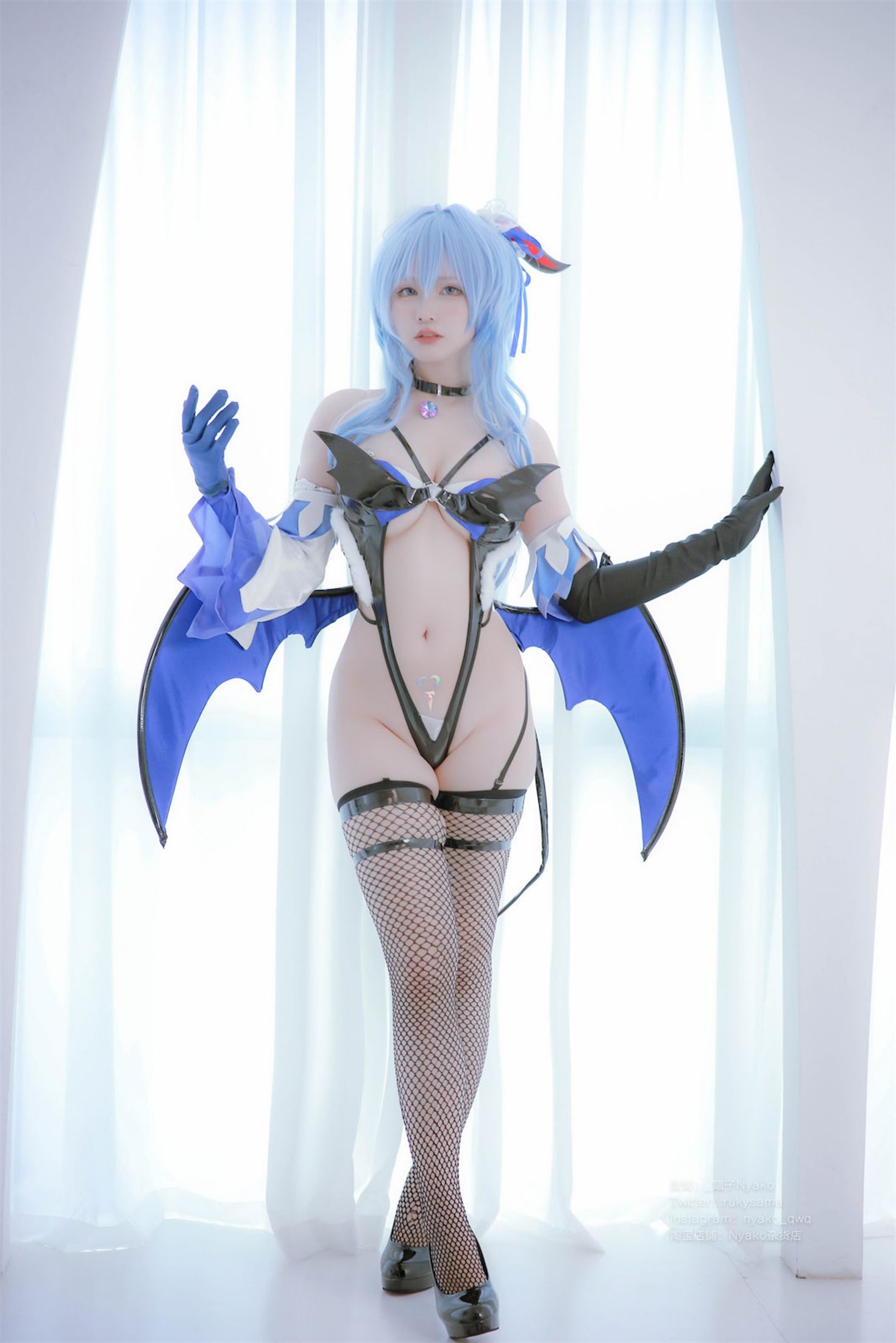 美女动漫博主Nyako喵子性感Cosplay写真原神甘雨魅魔 (12)