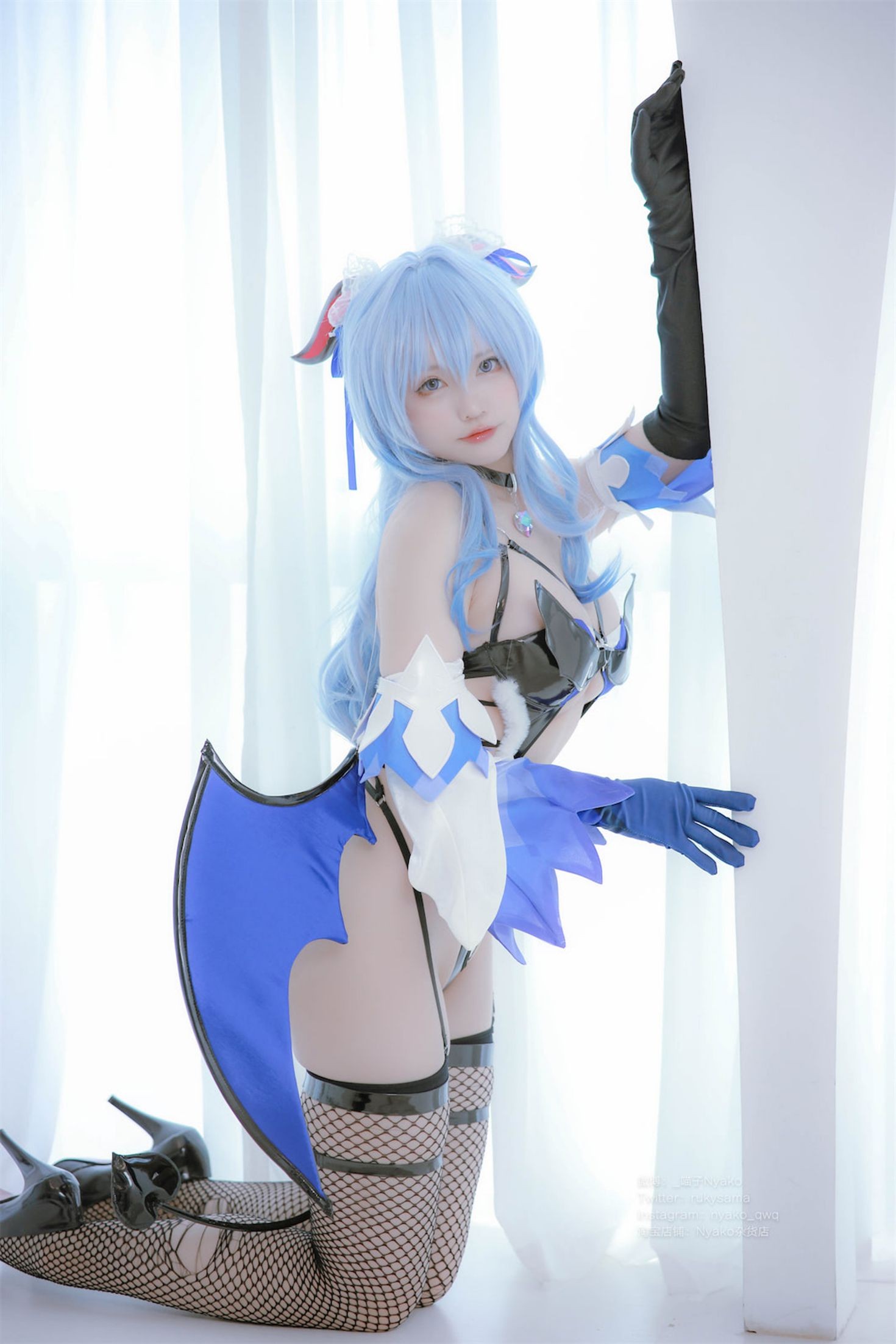 美女动漫博主Nyako喵子性感Cosplay写真原神甘雨魅魔 (4)