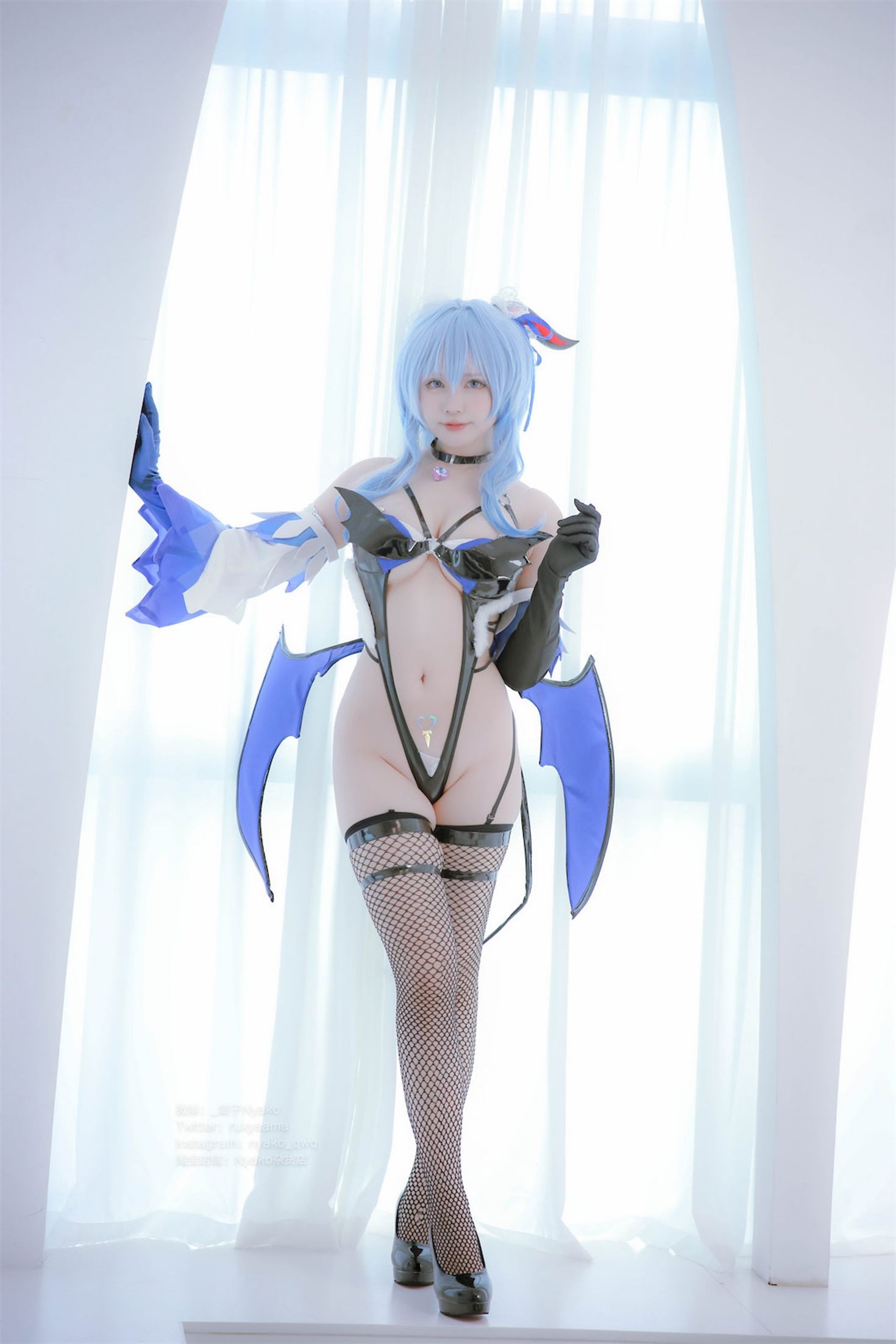 美女动漫博主Nyako喵子性感Cosplay写真原神甘雨魅魔 (11)