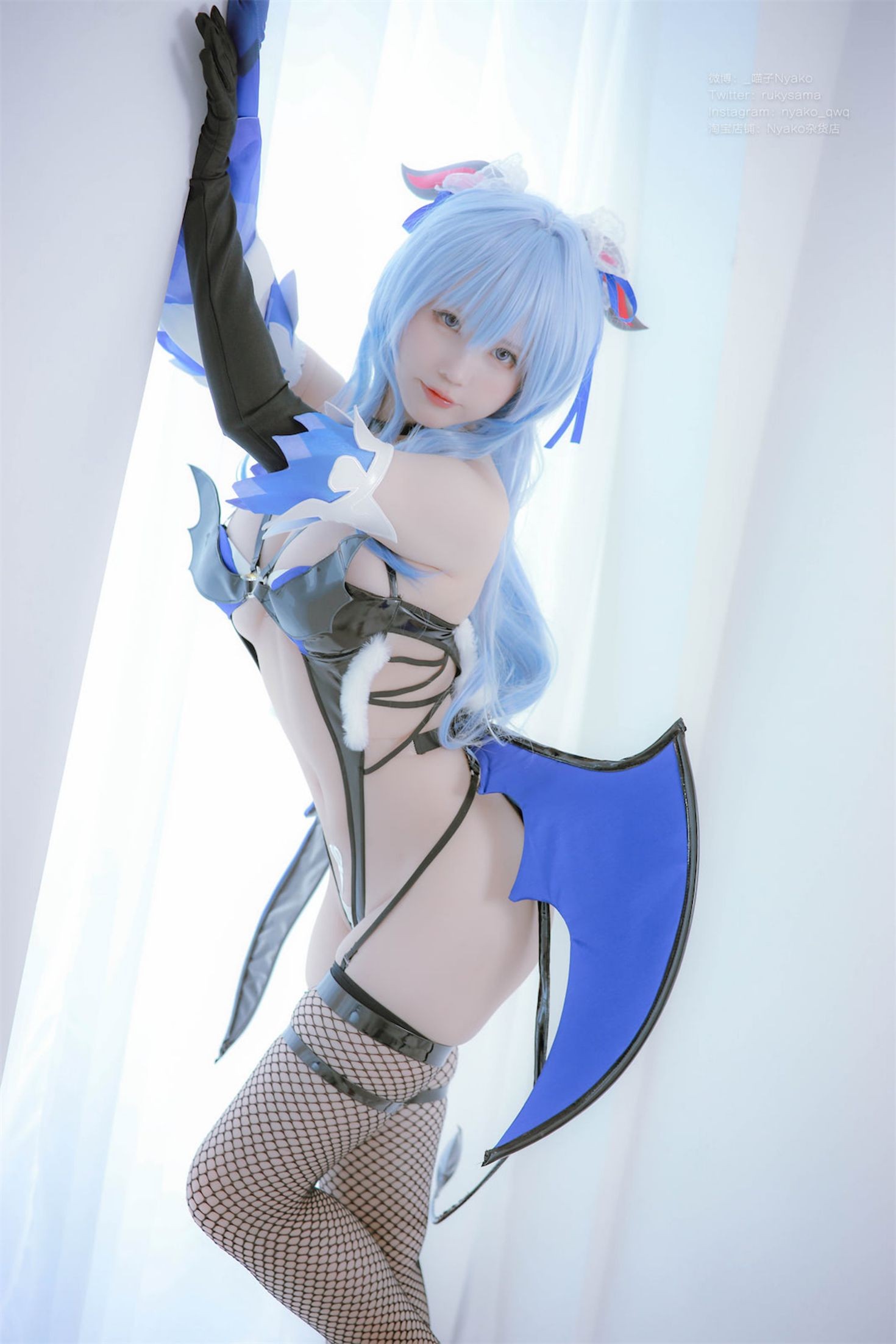 美女动漫博主Nyako喵子性感Cosplay写真原神甘雨魅魔 (2)