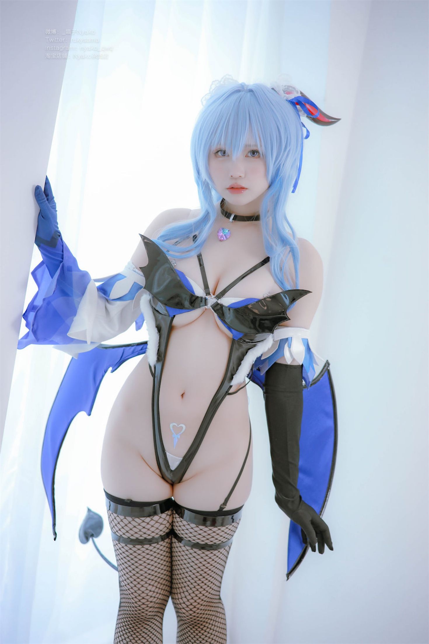 美女动漫博主Nyako喵子性感Cosplay写真原神甘雨魅魔 (8)