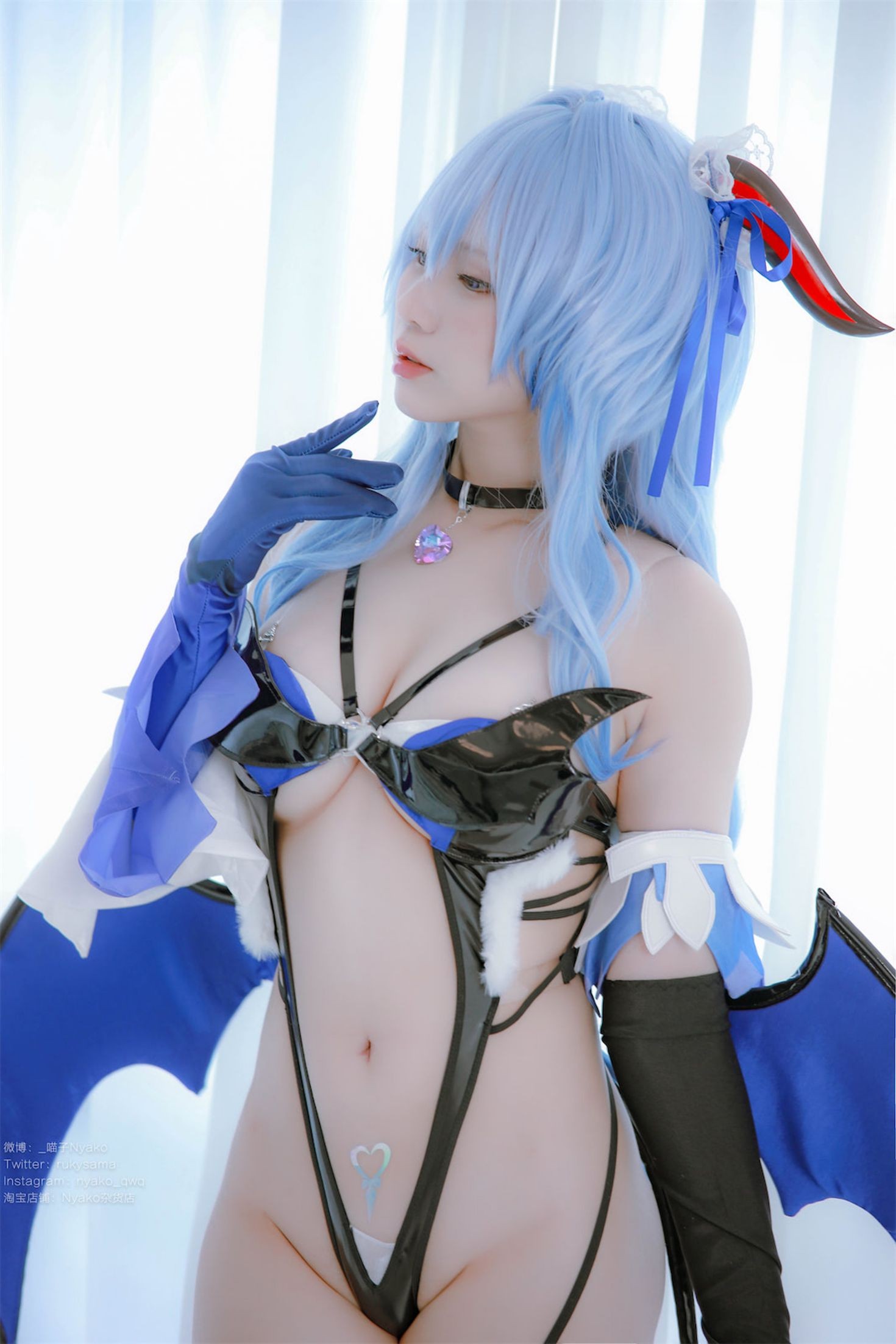 美女动漫博主Nyako喵子性感Cosplay写真原神甘雨魅魔 (16)