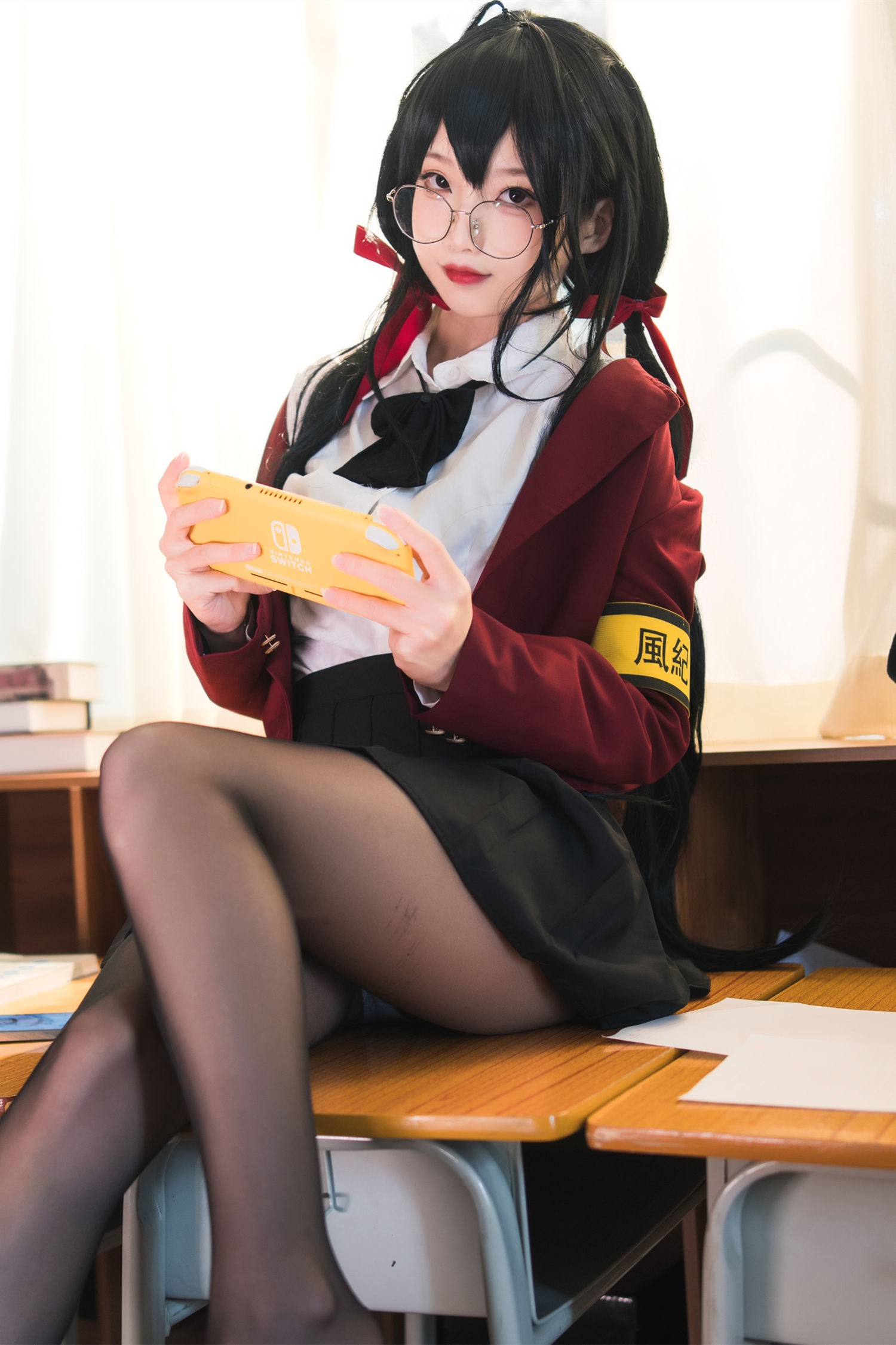 美女动漫博主狐玖玖性感Cosplay写真碧蓝航线大凤JK (1)