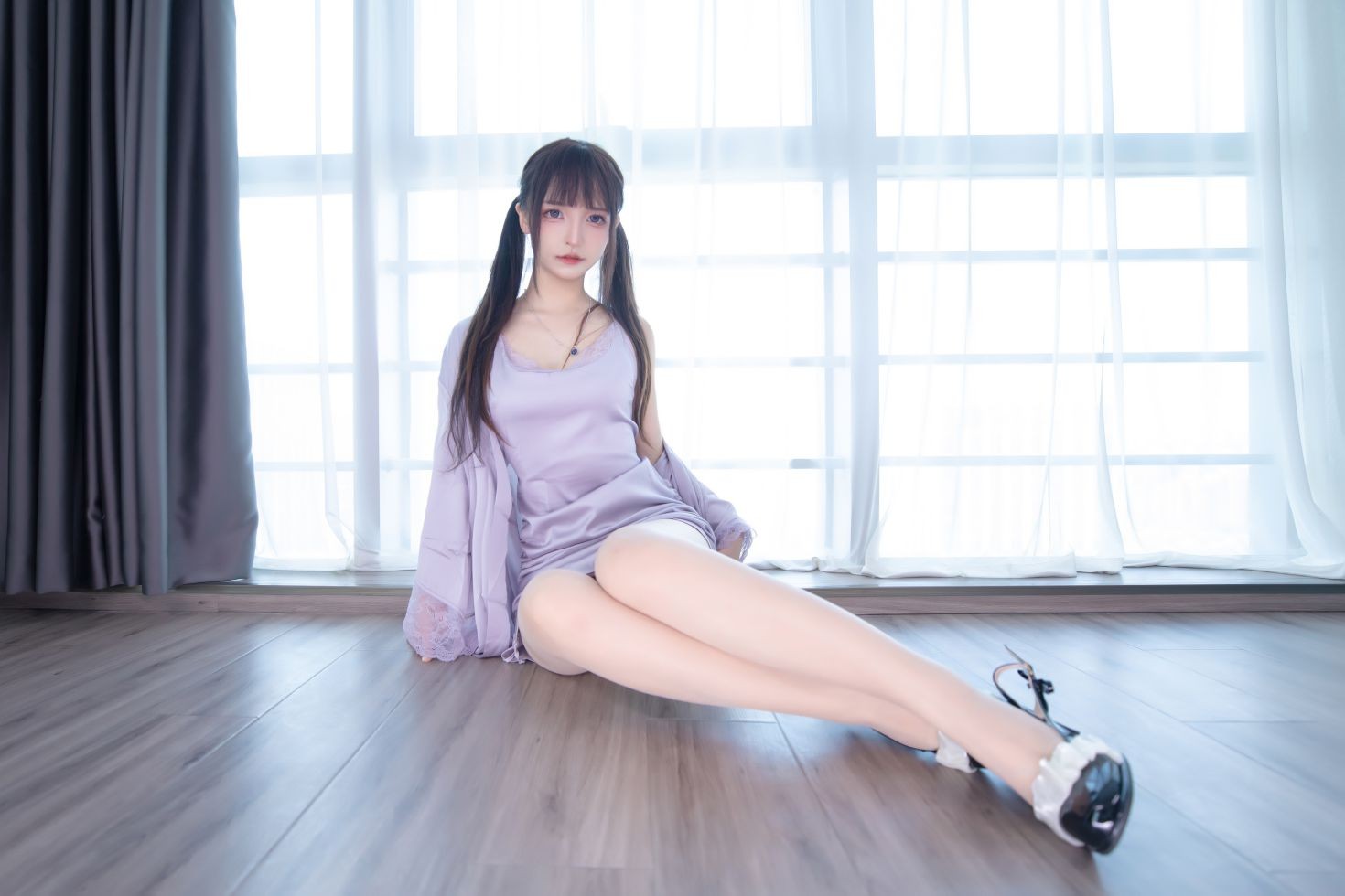 美女动漫博主神楽板真冬性感Cosplay写真望眼欲穿 (44)