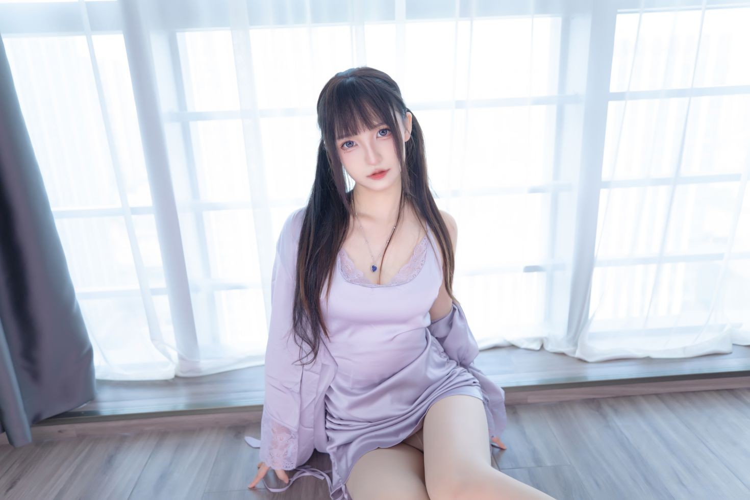 美女动漫博主神楽板真冬性感Cosplay写真望眼欲穿 (43)