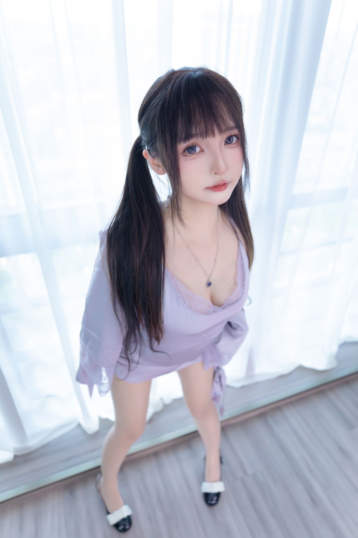 美女动漫博主神楽板真冬性感Cosplay写真望眼欲穿 (18)