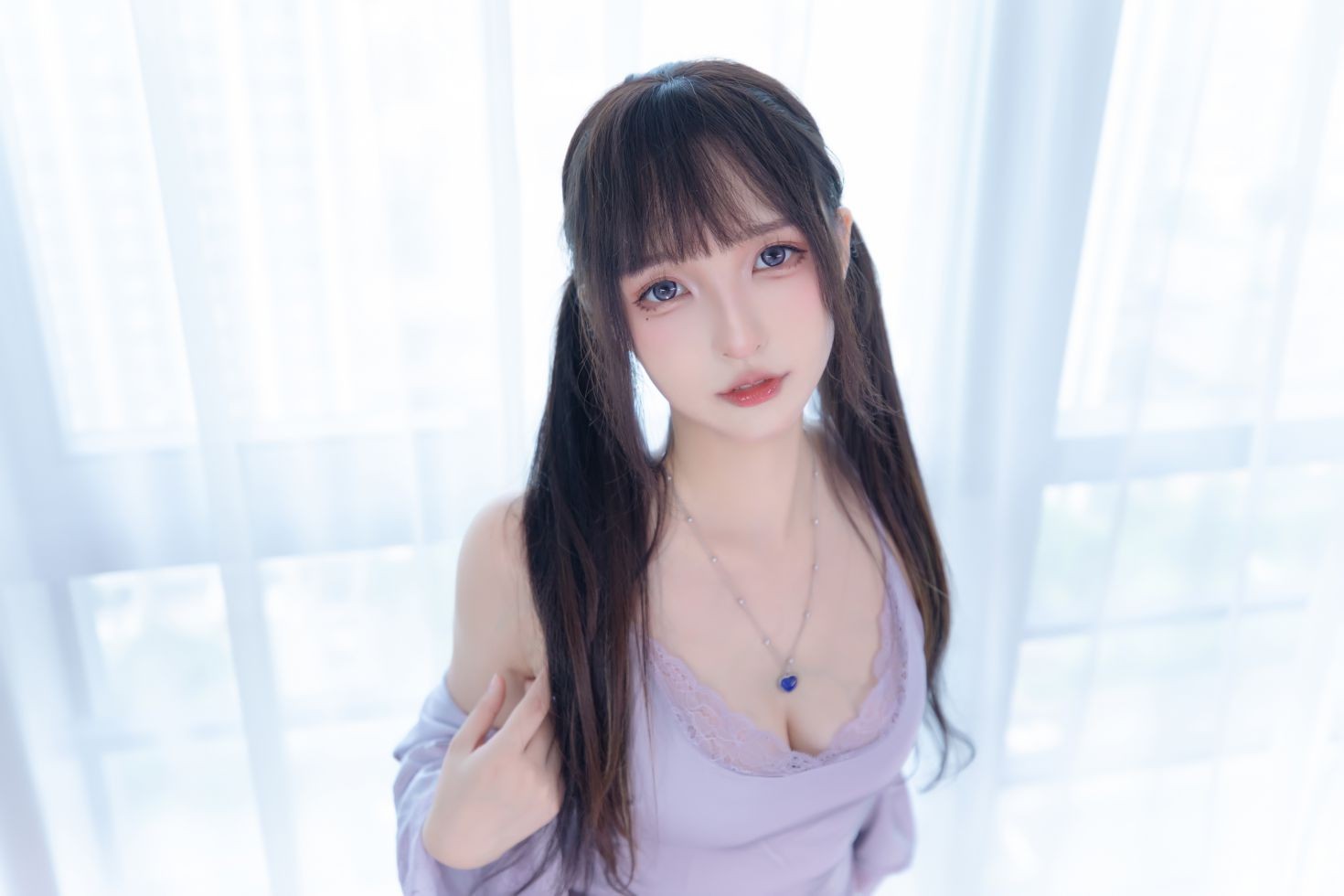 美女动漫博主神楽板真冬性感Cosplay写真望眼欲穿 (13)