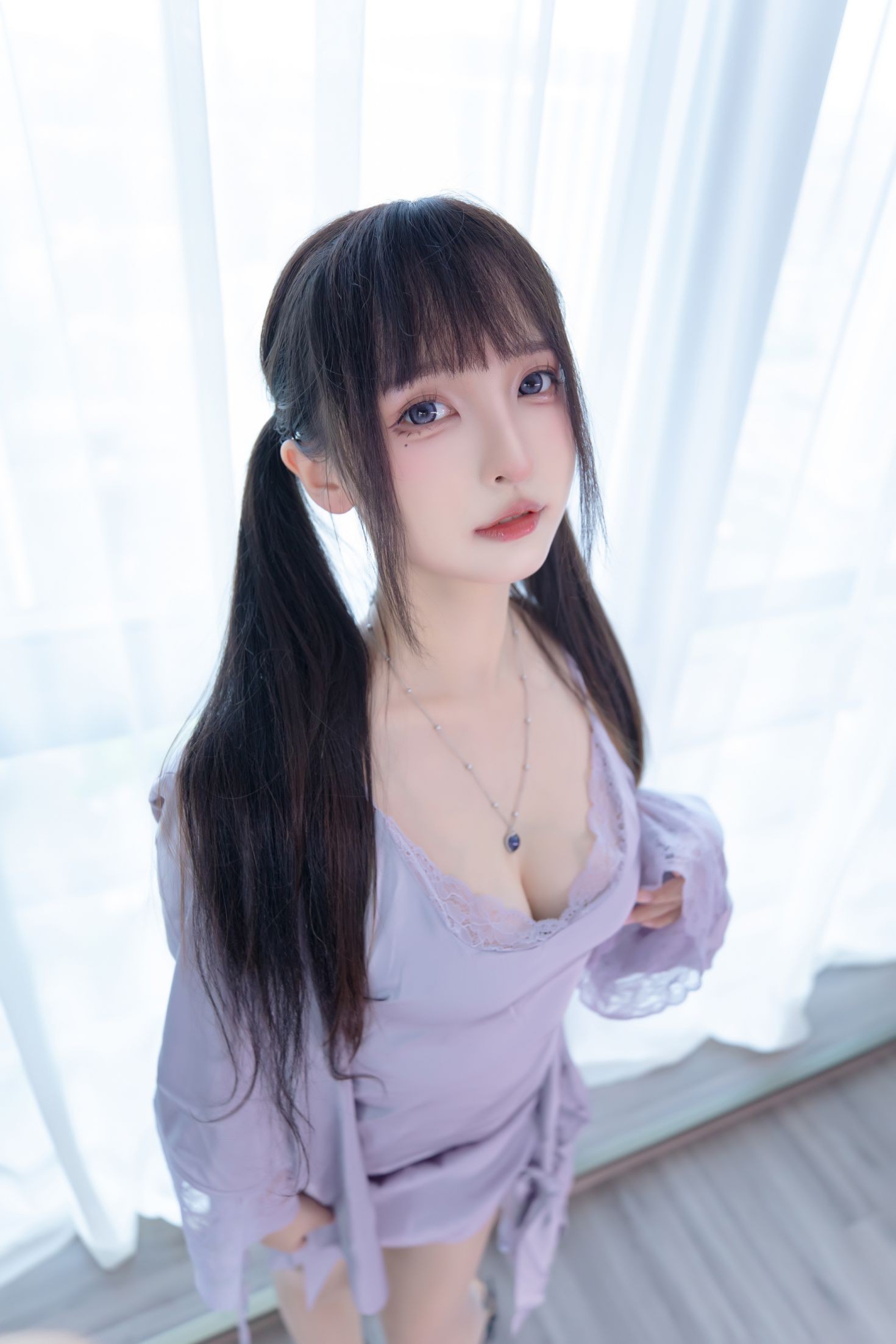 美女动漫博主神楽板真冬性感Cosplay写真望眼欲穿 (16)