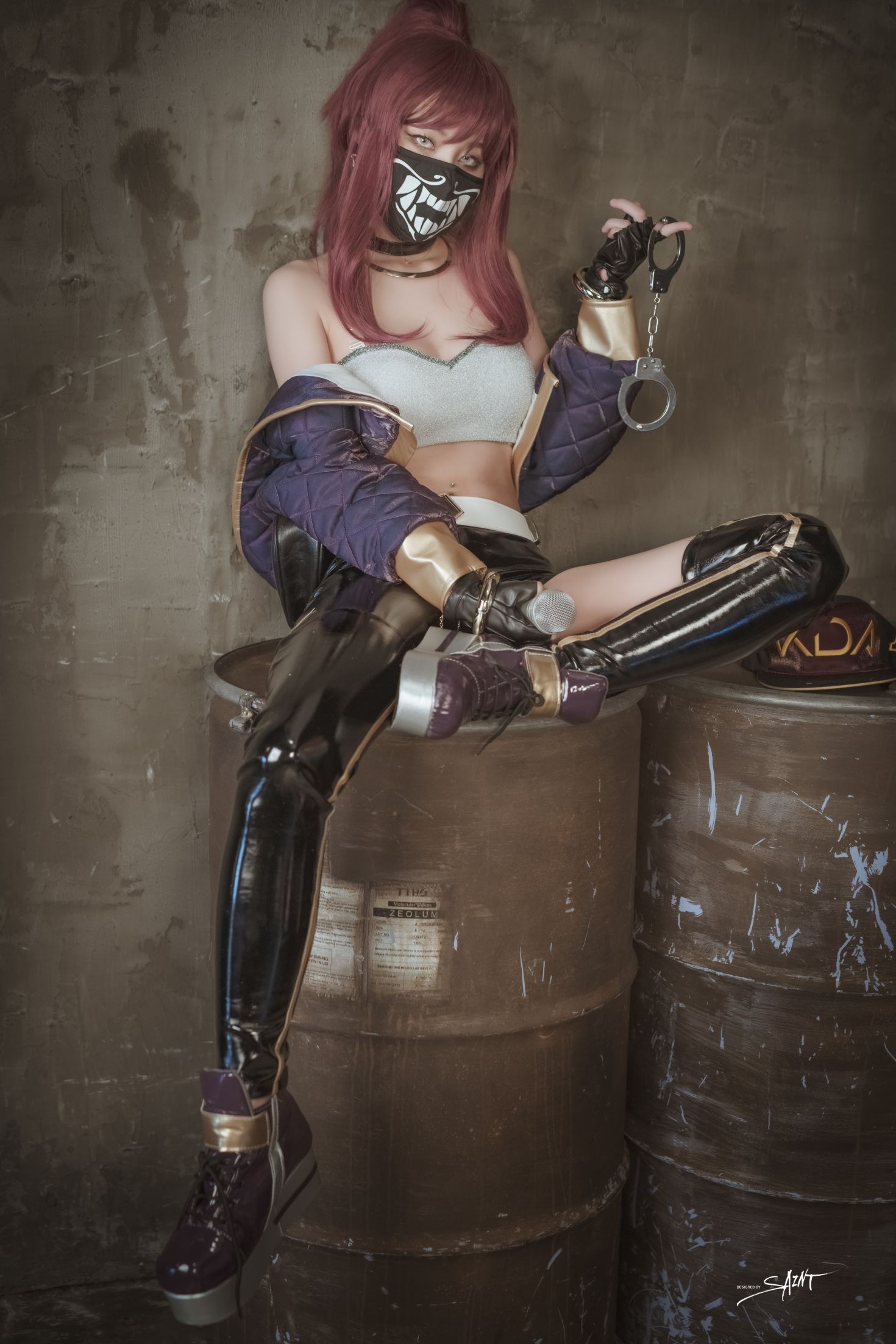 saintphotolife 韩国美少女模特性感写真 Yuna Yuna's Cos KDA Akali & Nier Automata (15)