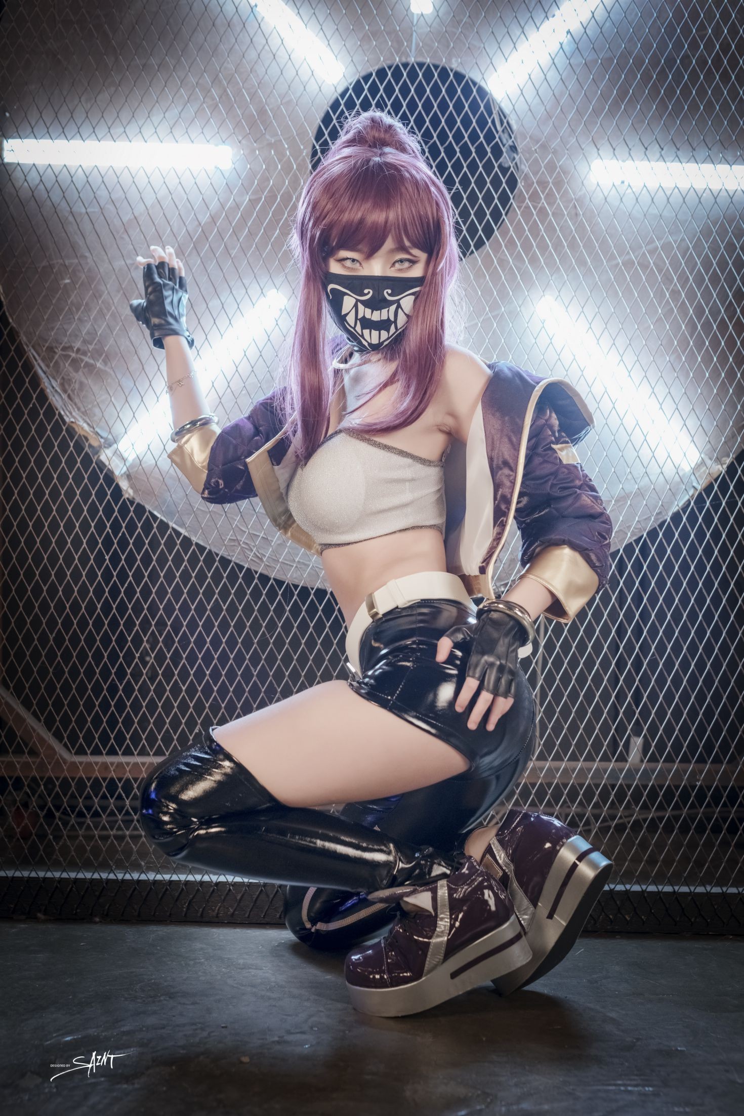 saintphotolife 韩国美少女模特性感写真 Yuna Yuna's Cos KDA Akali & Nier Automata (3)