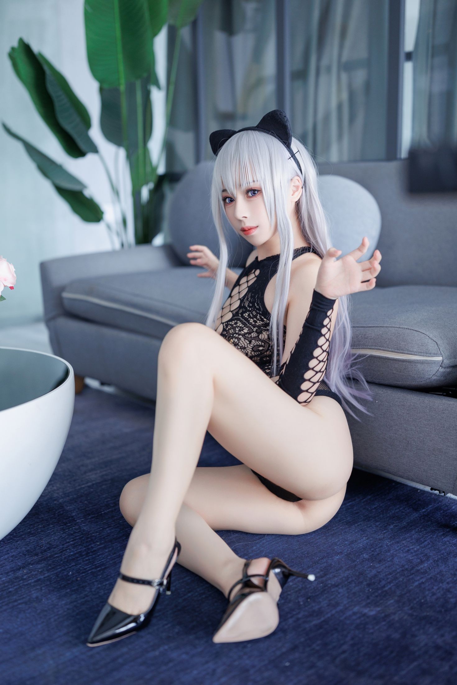 美女动漫博主胡桃猫性感Cosplay写真魅惑猫娘 (16)