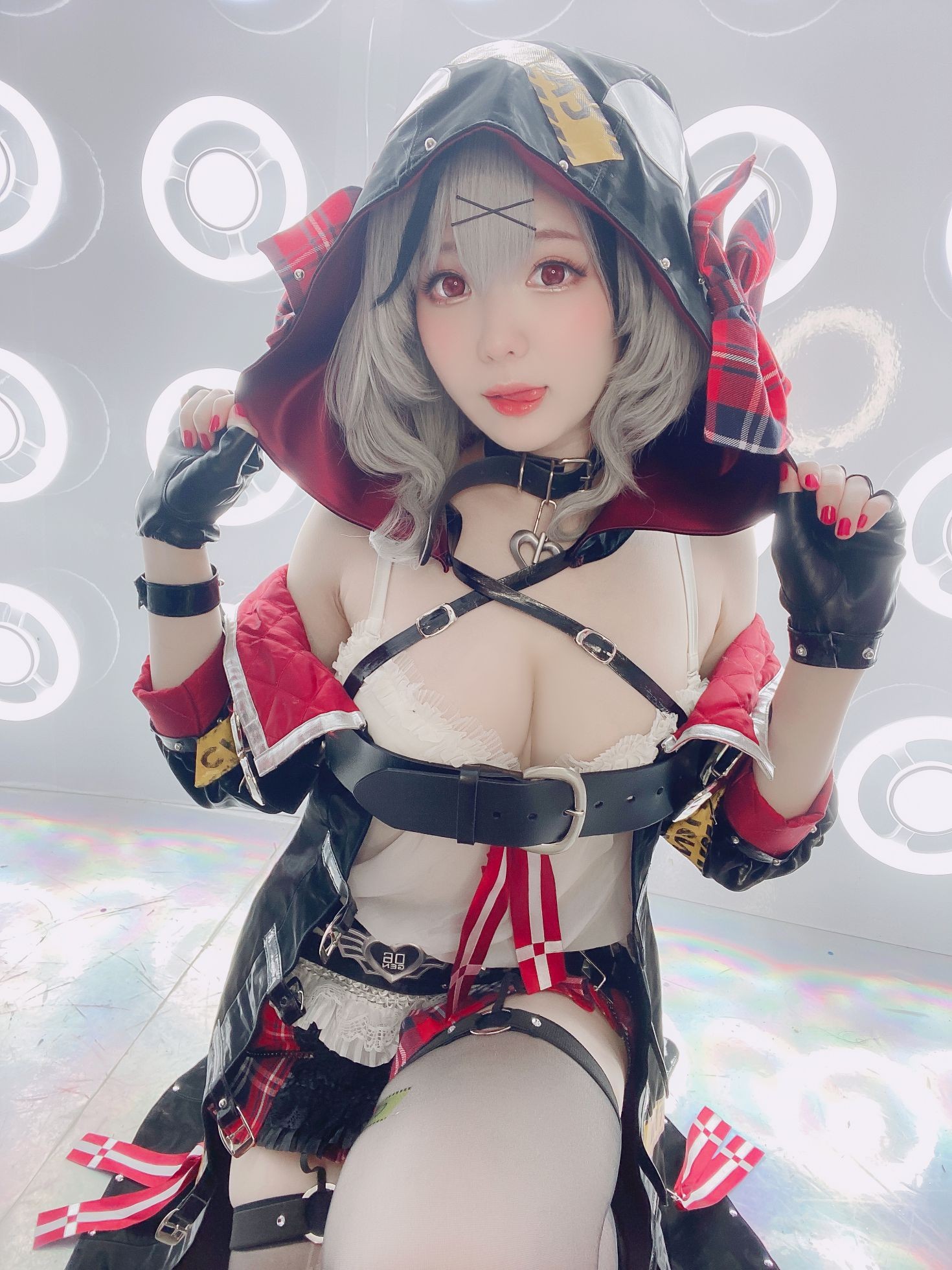 美女动漫博主霜月性感Cosplay写真沙花叉クロヱちゃん (11)