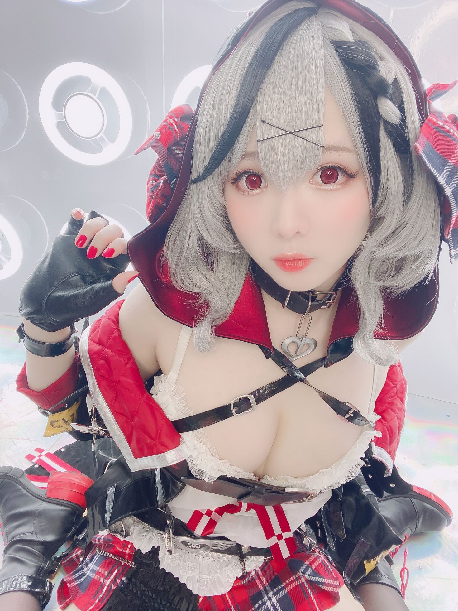 美女动漫博主霜月性感Cosplay写真沙花叉クロヱちゃん (10)