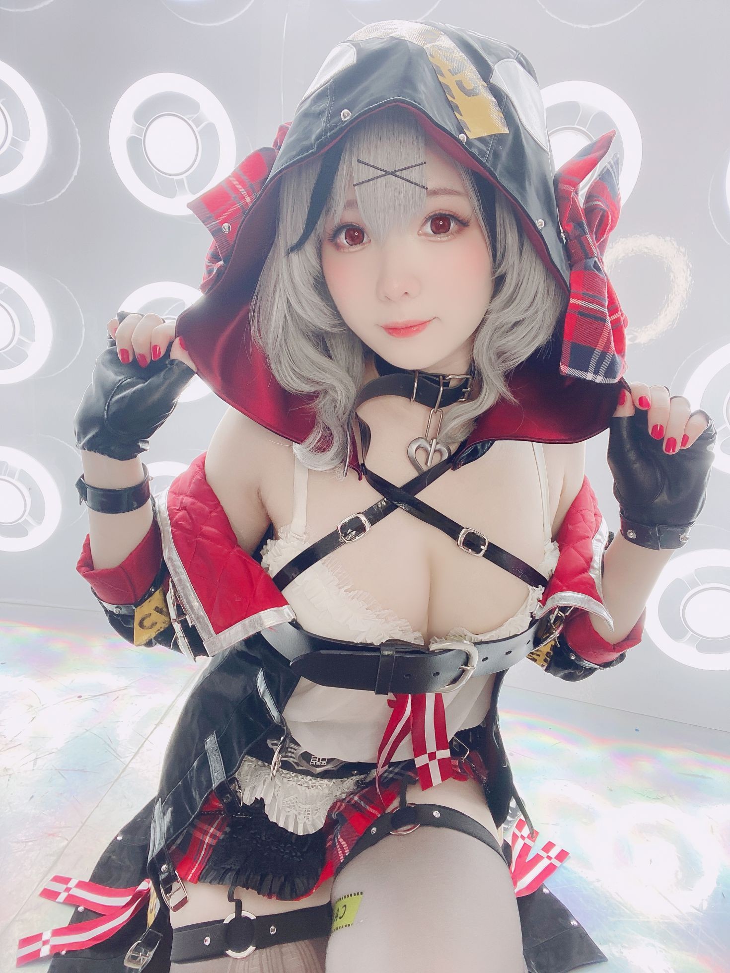 美女动漫博主霜月性感Cosplay写真沙花叉クロヱちゃん (14)