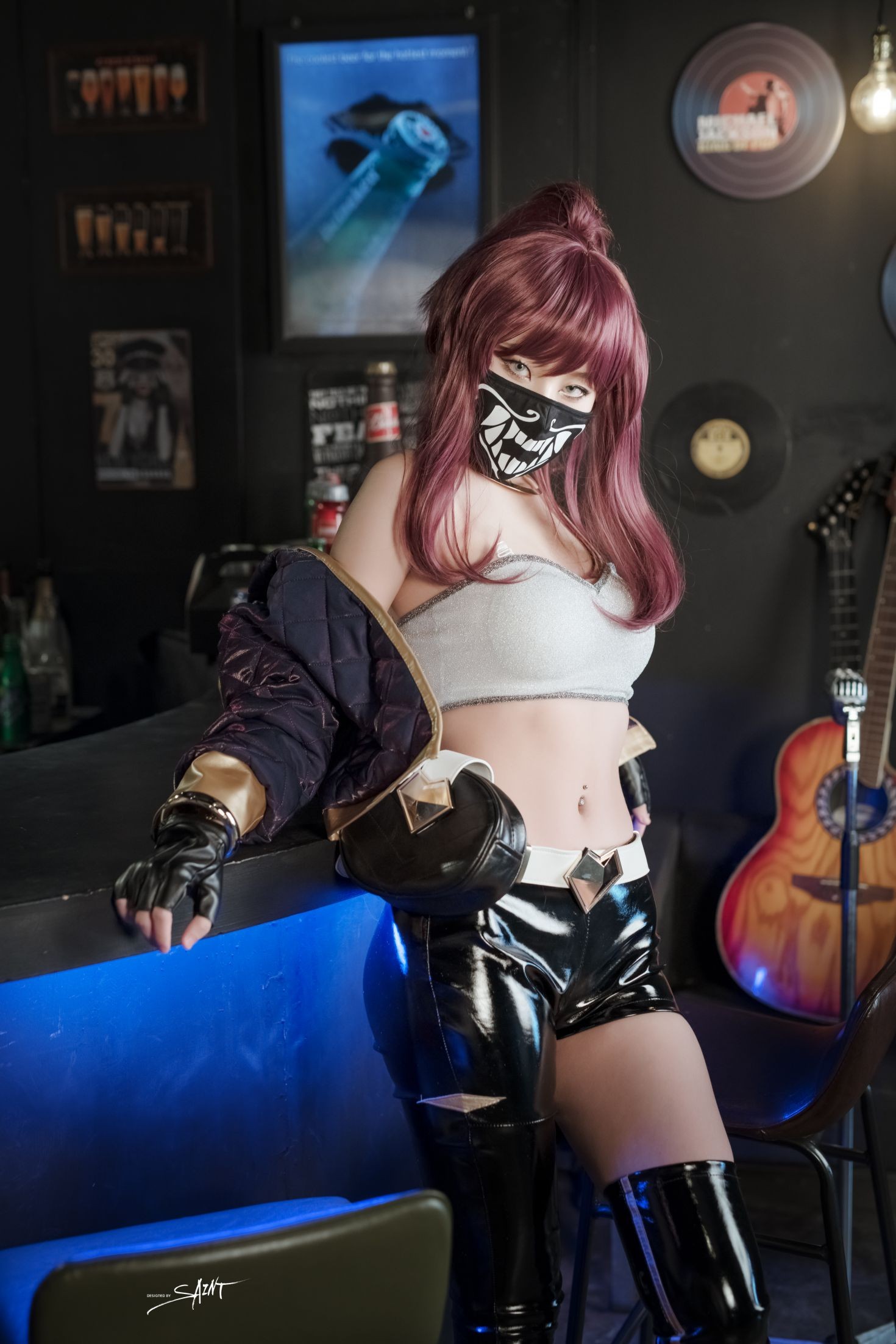 saintphotolife 韩国美少女模特性感写真 Yuna Yuna's Cos KDA Akali & Nier Automata (4)