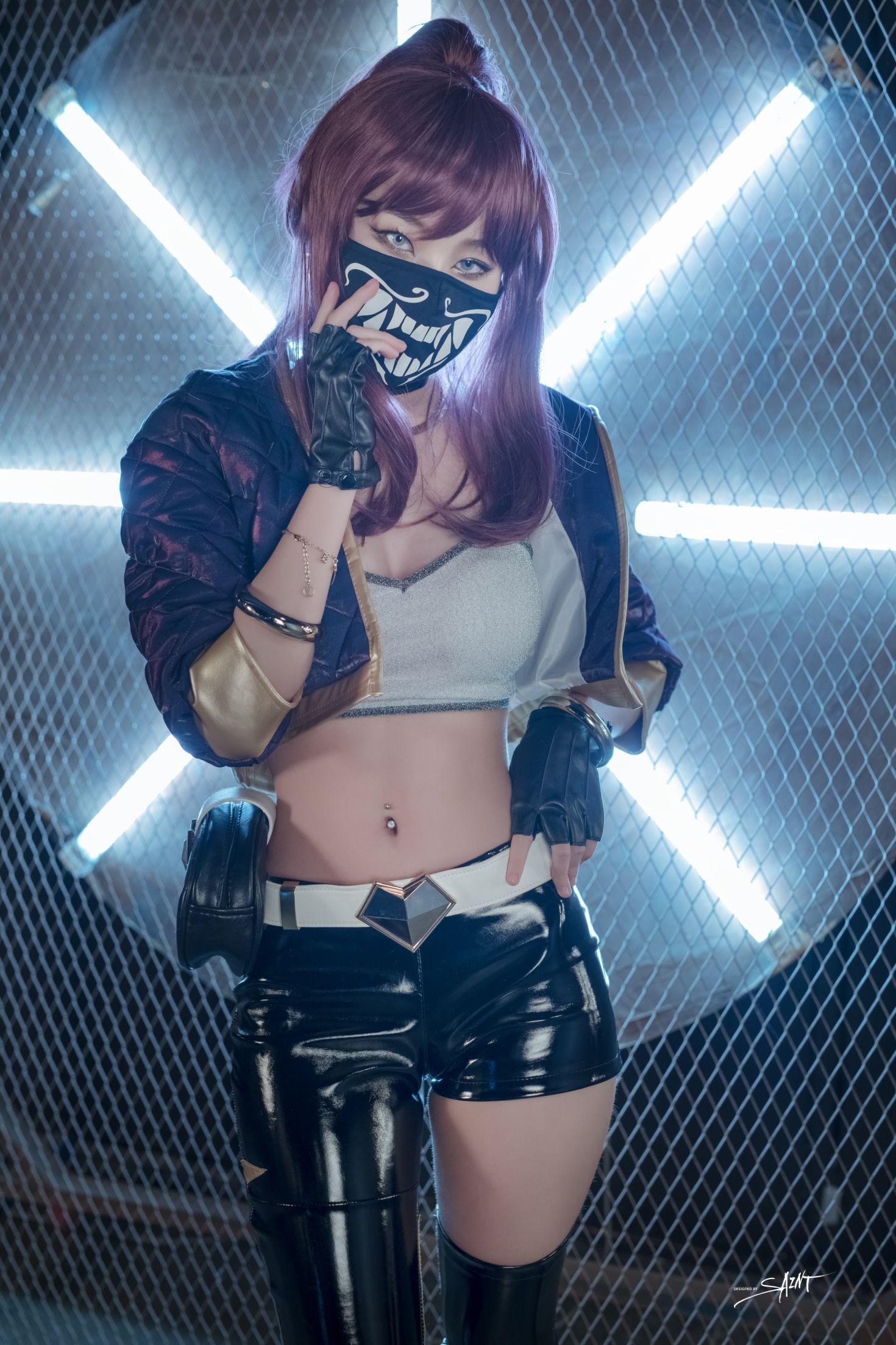 saintphotolife 韩国美少女模特性感写真 Yuna Yuna's Cos KDA Akali & Nier Automata (12)