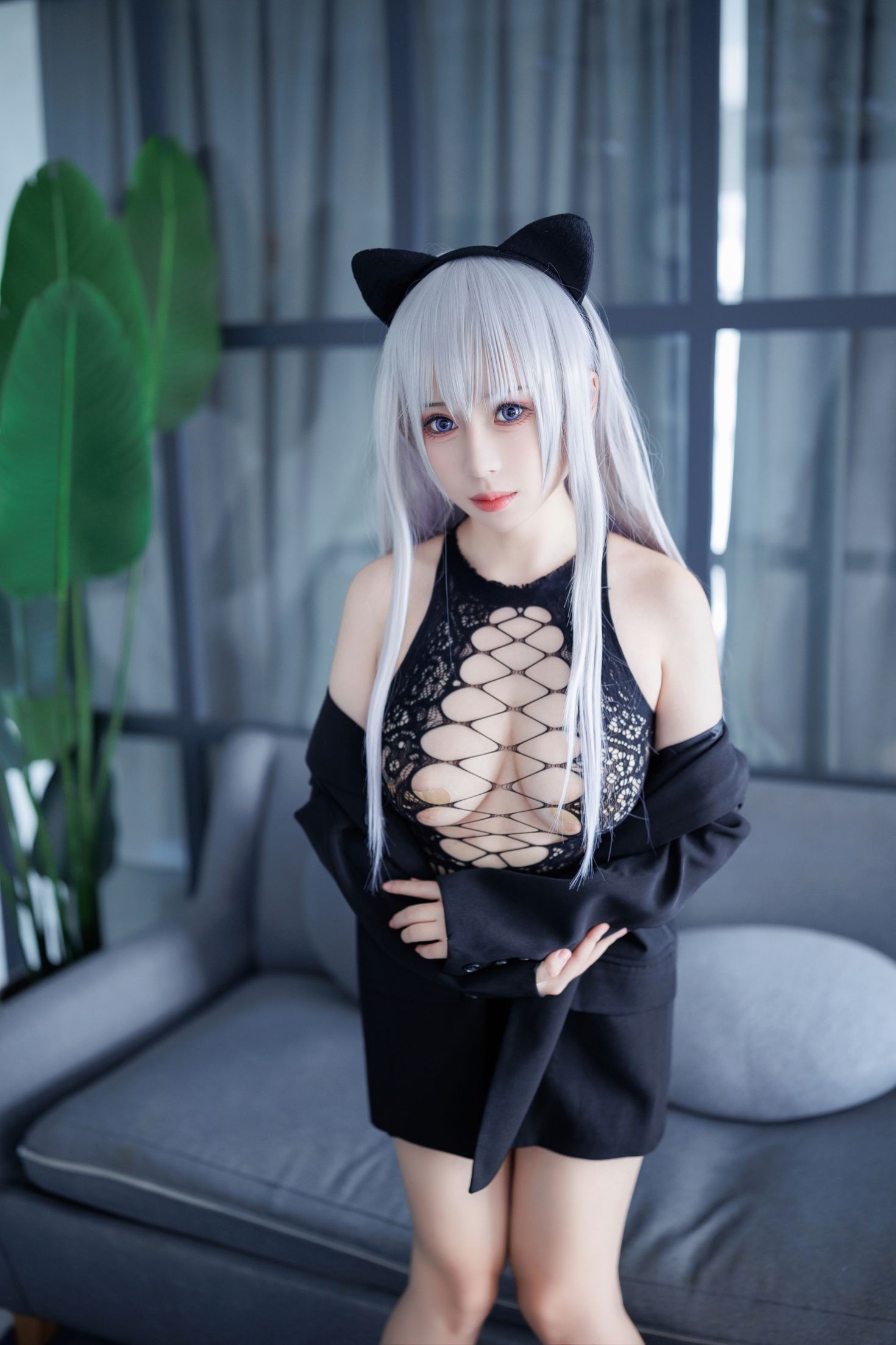 美女动漫博主胡桃猫性感Cosplay写真魅惑猫娘 (3)