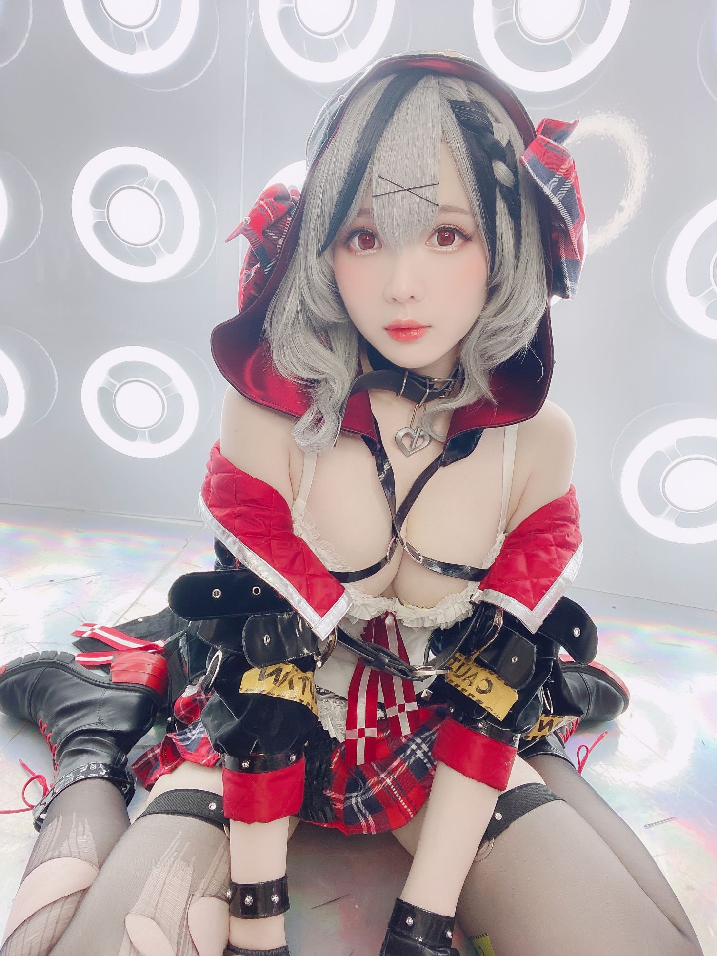 美女动漫博主霜月性感Cosplay写真沙花叉クロヱちゃん (2)