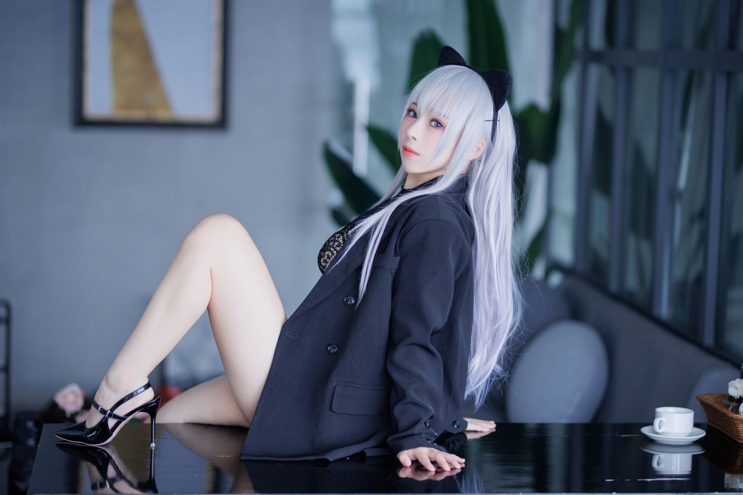 美女动漫博主胡桃猫性感Cosplay写真魅惑猫娘 (33)