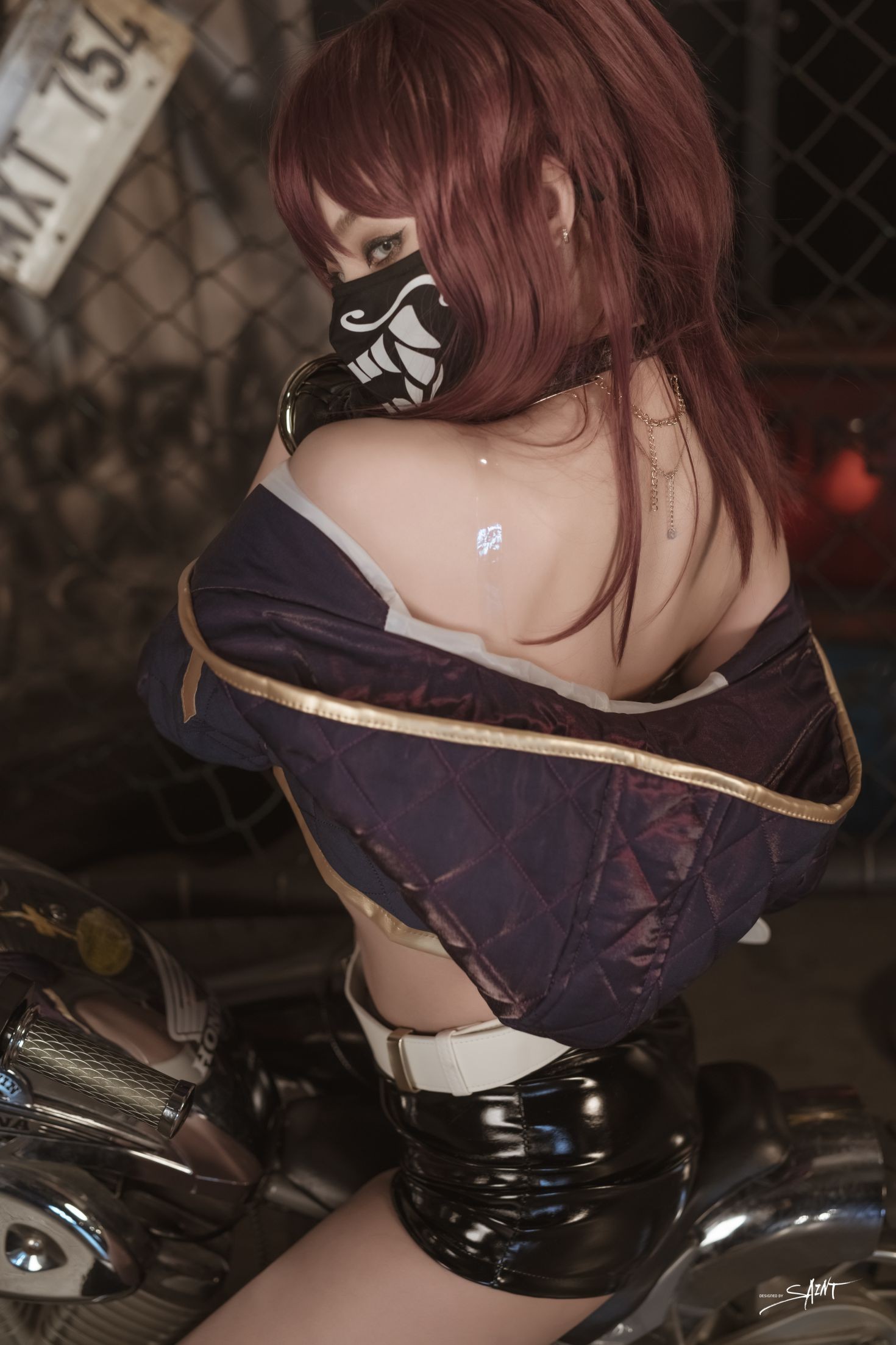 saintphotolife 韩国美少女模特性感写真 Yuna Yuna's Cos KDA Akali & Nier Automata (11)