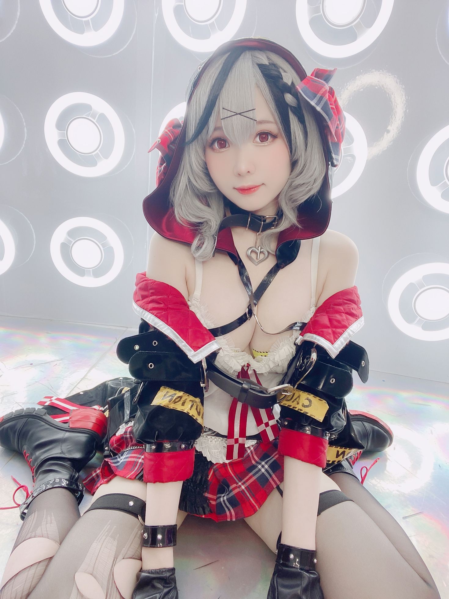 美女动漫博主霜月性感Cosplay写真沙花叉クロヱちゃん (12)