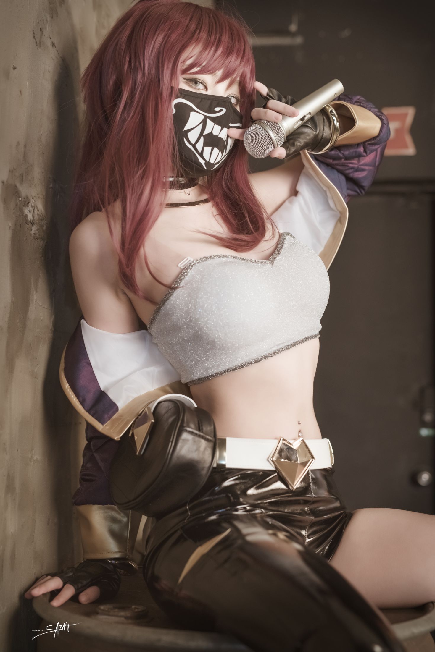 saintphotolife 韩国美少女模特性感写真 Yuna Yuna's Cos KDA Akali & Nier Automata (18)