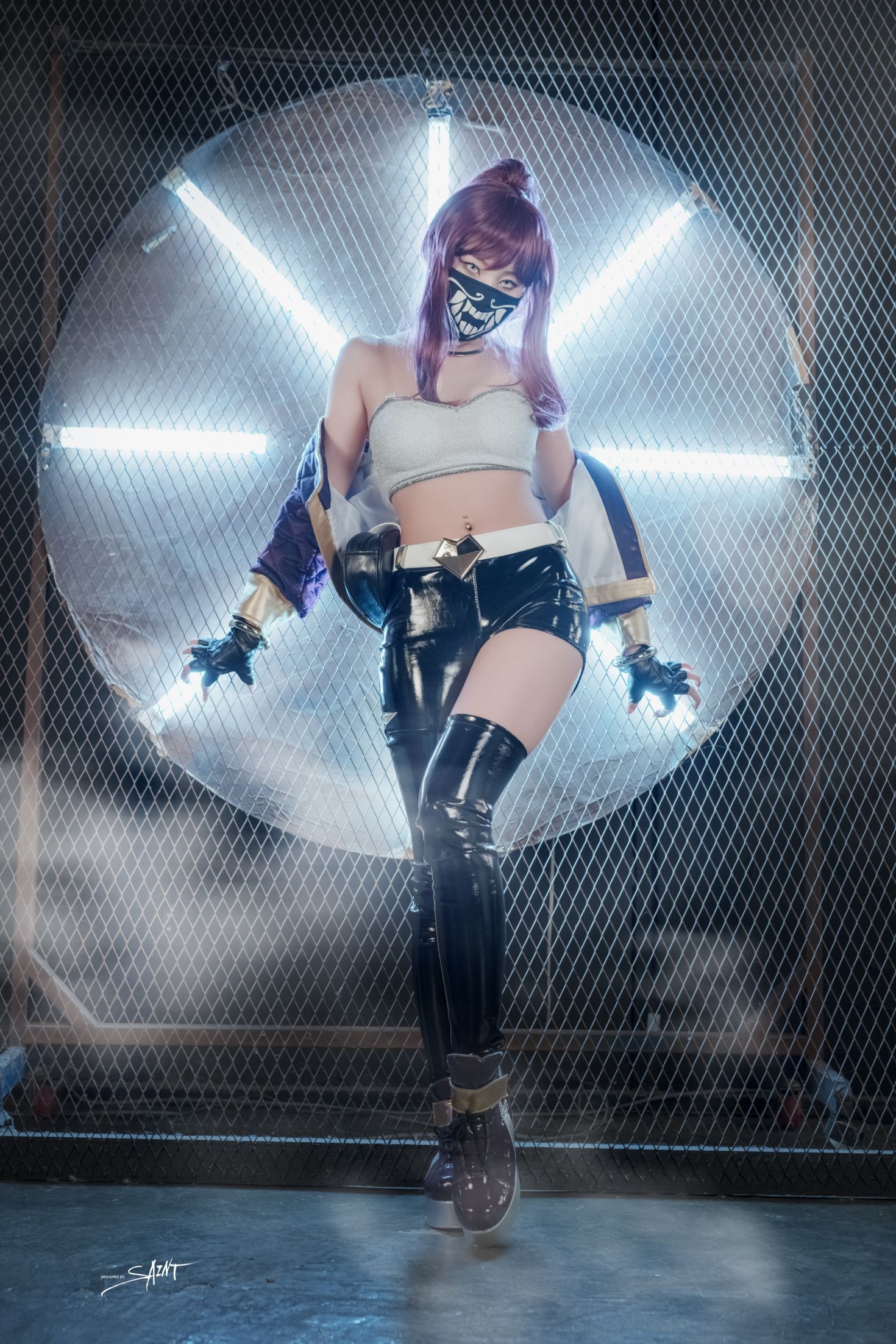 saintphotolife 韩国美少女模特性感写真 Yuna Yuna's Cos KDA Akali & Nier Automata (62)