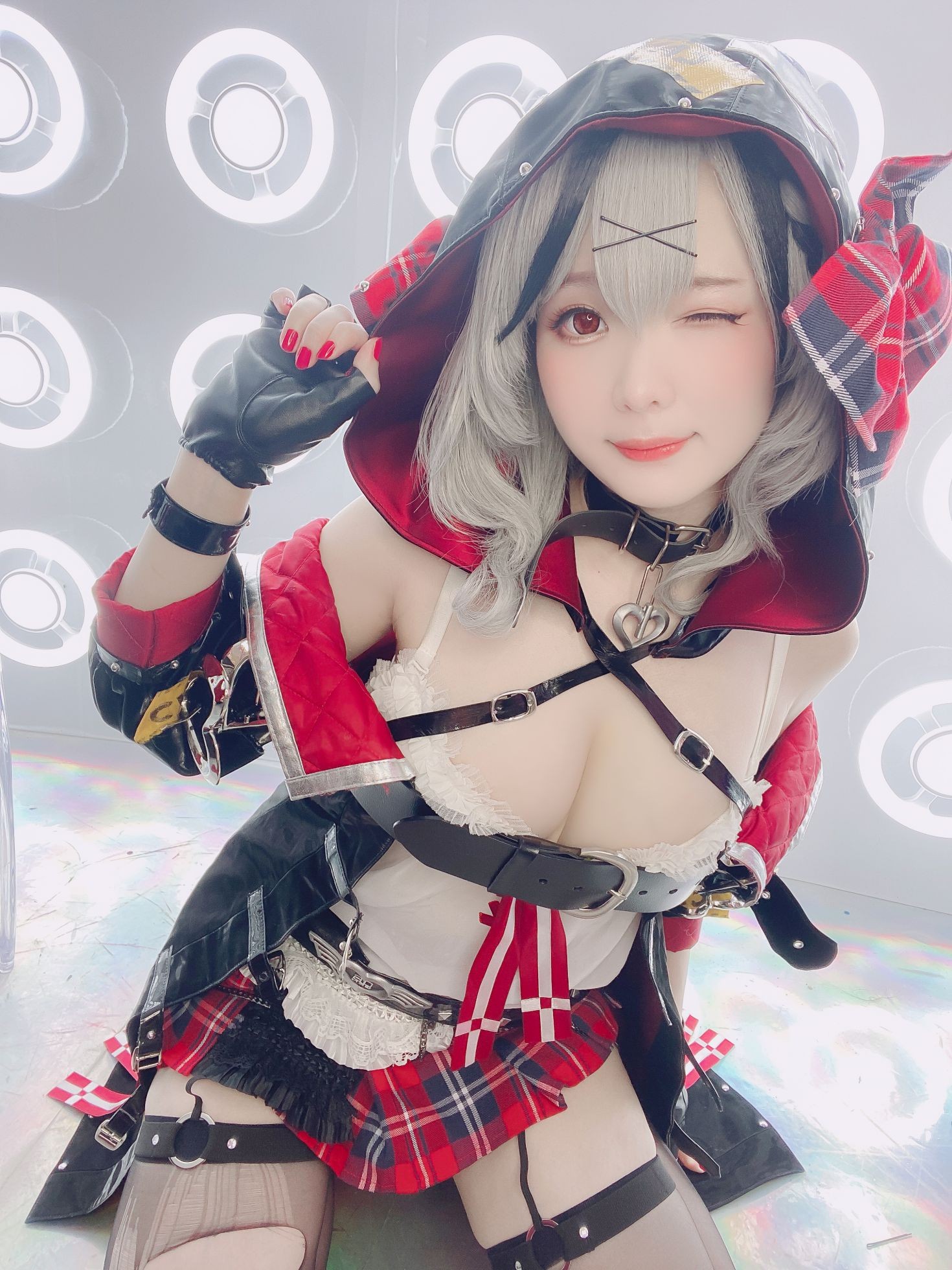 美女动漫博主霜月性感Cosplay写真沙花叉クロヱちゃん (13)