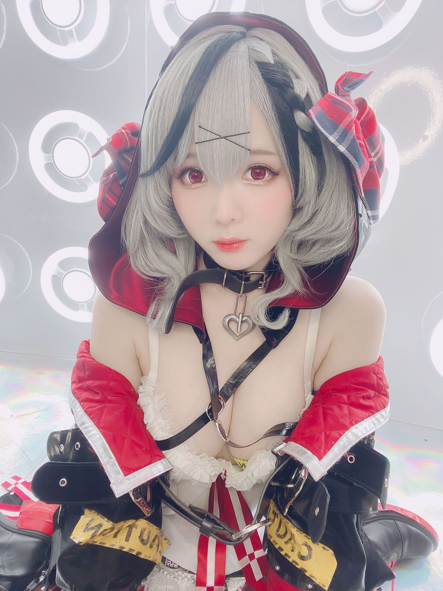 美女动漫博主霜月性感Cosplay写真沙花叉クロヱちゃん (7)